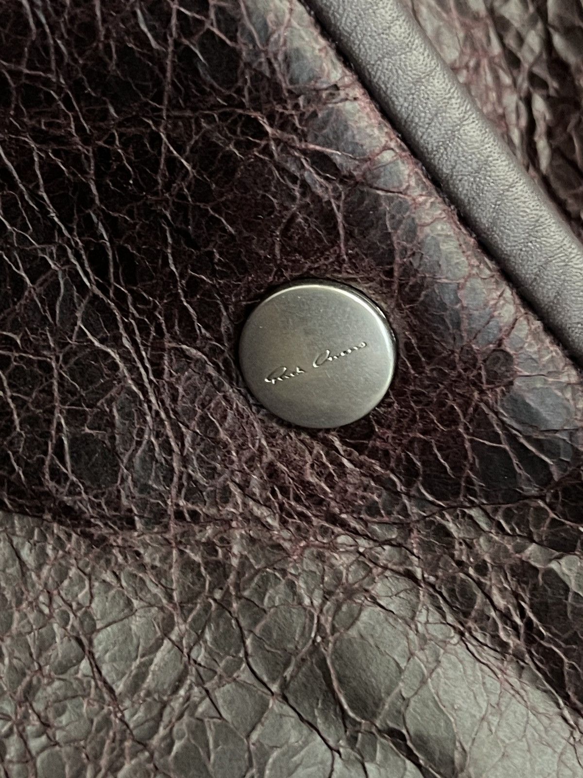Rick Owens FW23 Luxor Reversible Shearling Sealed Jacket Amethyst Size US M / EU 48-50 / 2 - 23 Thumbnail