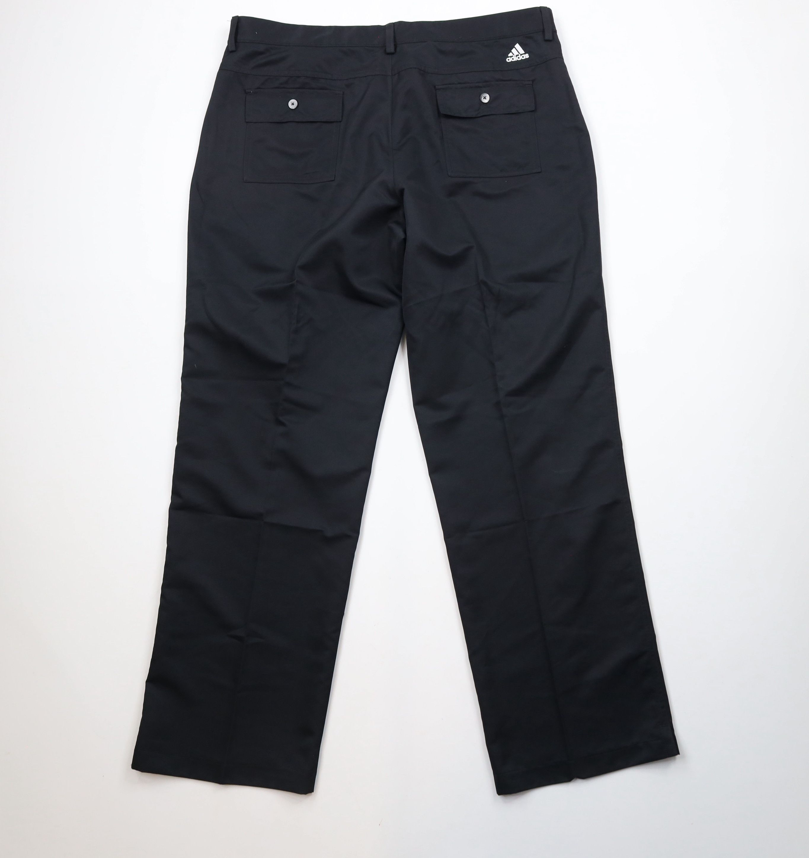Adidas × Vintage Vintage Y2K Adidas Golf Out Tech Wide Leg Chino Pants Black Size US 38 / EU 54 - 8 Thumbnail