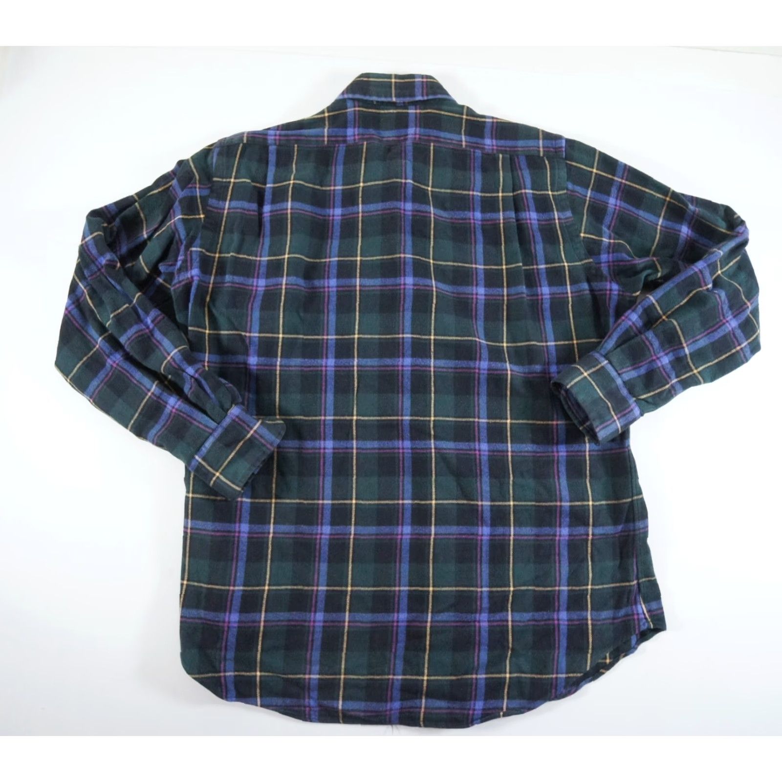 Polo Ralph Lauren VINTAGE Polo Ralph Lauren Men’s Flannel Shirt Long Sleeve Casual Button-Up Green Plaid Small Size US M / EU 48-50 / 2 - 4 Thumbnail