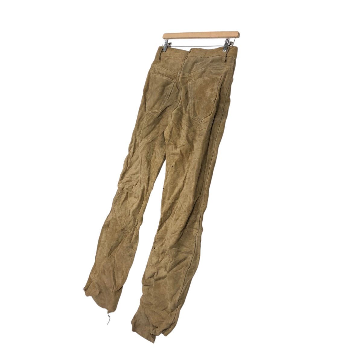 Japanese Brand 📌Vintage Biker Genuine Leather Pants Portugal Issey Miyake Size US 30 / EU 46 - 13 Thumbnail