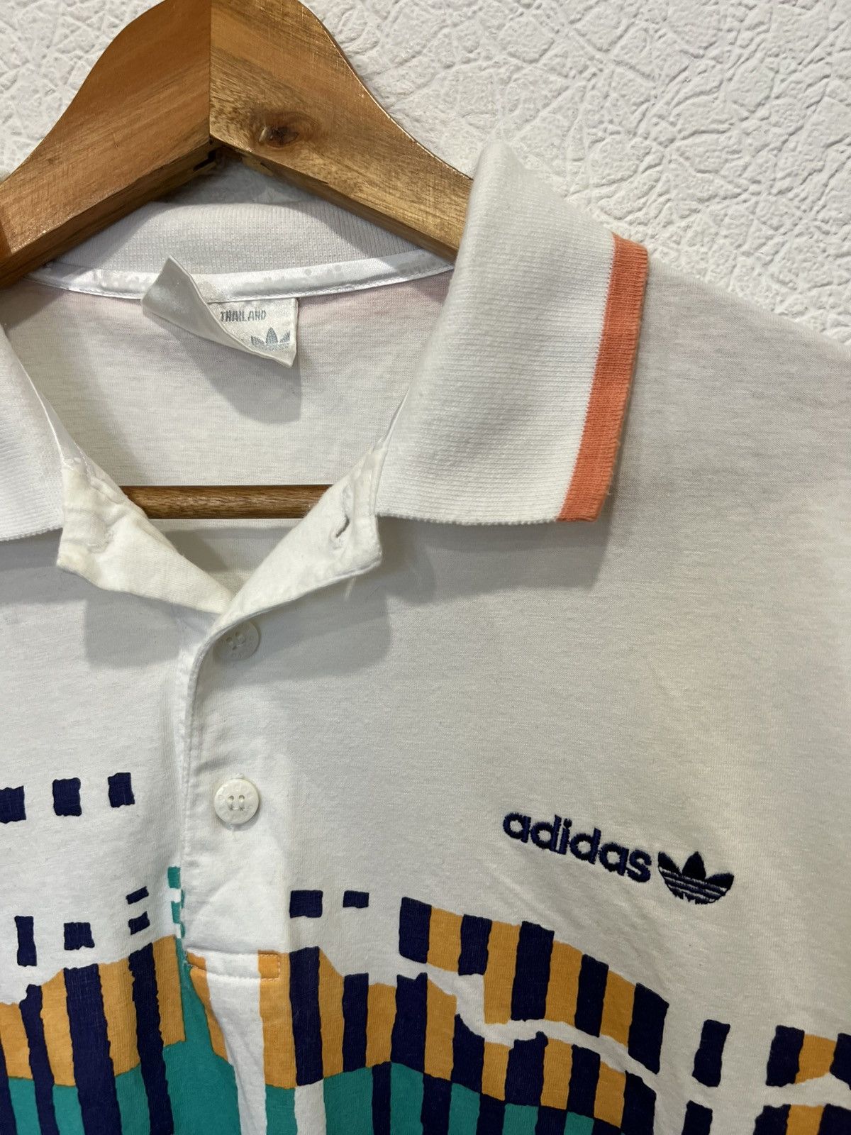 Adidas Vintage 90s Adidas Polo Shirt Mens Size US L / EU 52-54 / 3 - 3 Thumbnail