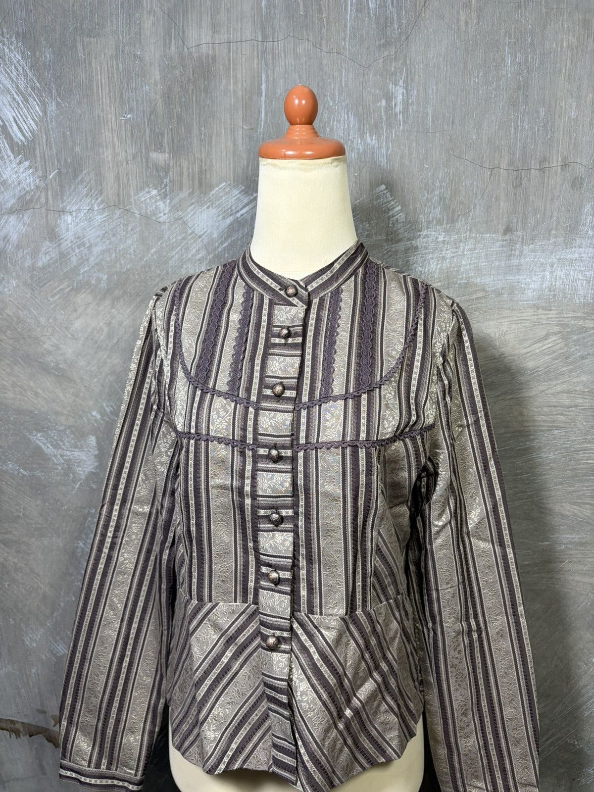 Le Grande Bleu (L.G.B.) Unknown - Japanese Y2K Women Mesh Tops Size M / US 6-8 / IT 42-44 - 2 Thumbnail