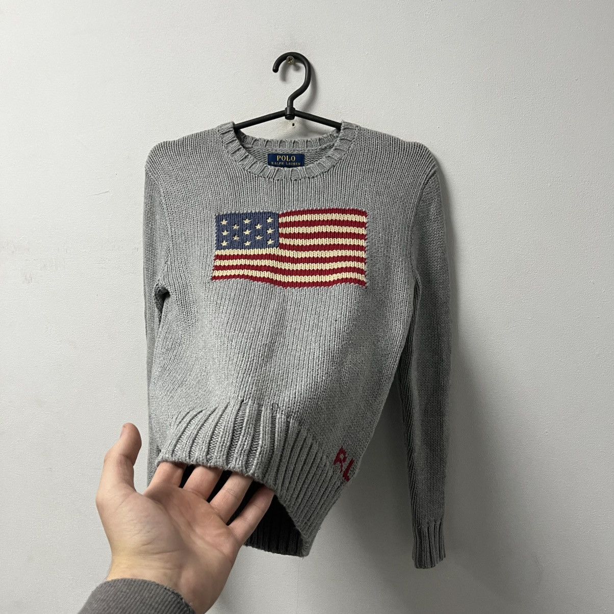 Polo Ralph Lauren Polo Ralph Lauren Sweater USA flag vintage Size US XXS / EU 40 - 7 Thumbnail