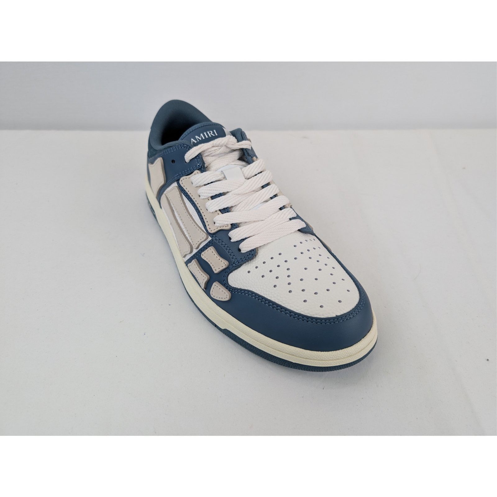 Amiri o1rshd1 Debossed MA Quad Skel Low-Top Sneakers Vintage Blue Size US 11 / EU 44 - 3 Thumbnail