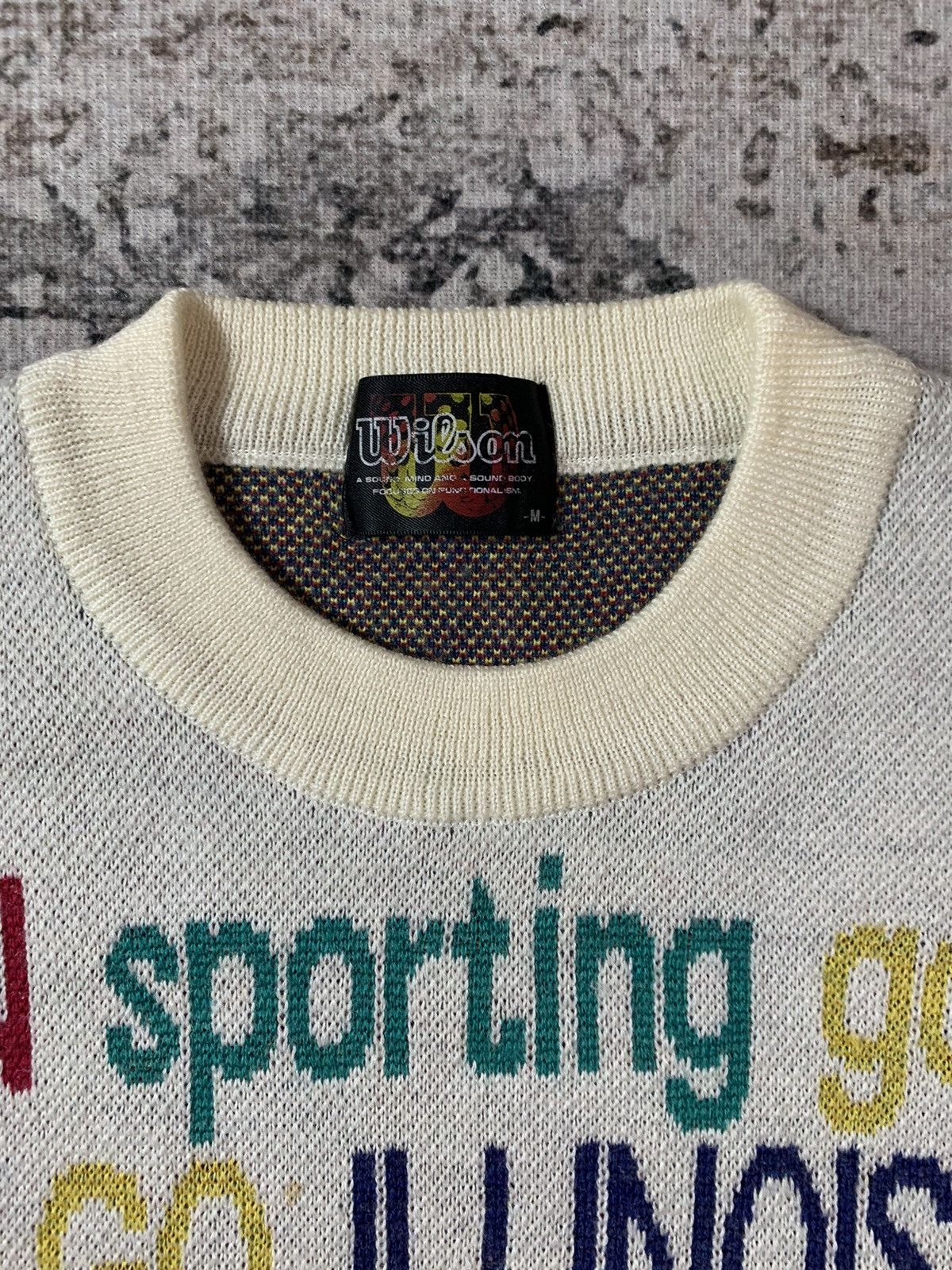 Designer × Vintage × Wilson Vintage Wilson Rare Item Knit Sweater Size US M / EU 48-50 / 2 - 3 Thumbnail
