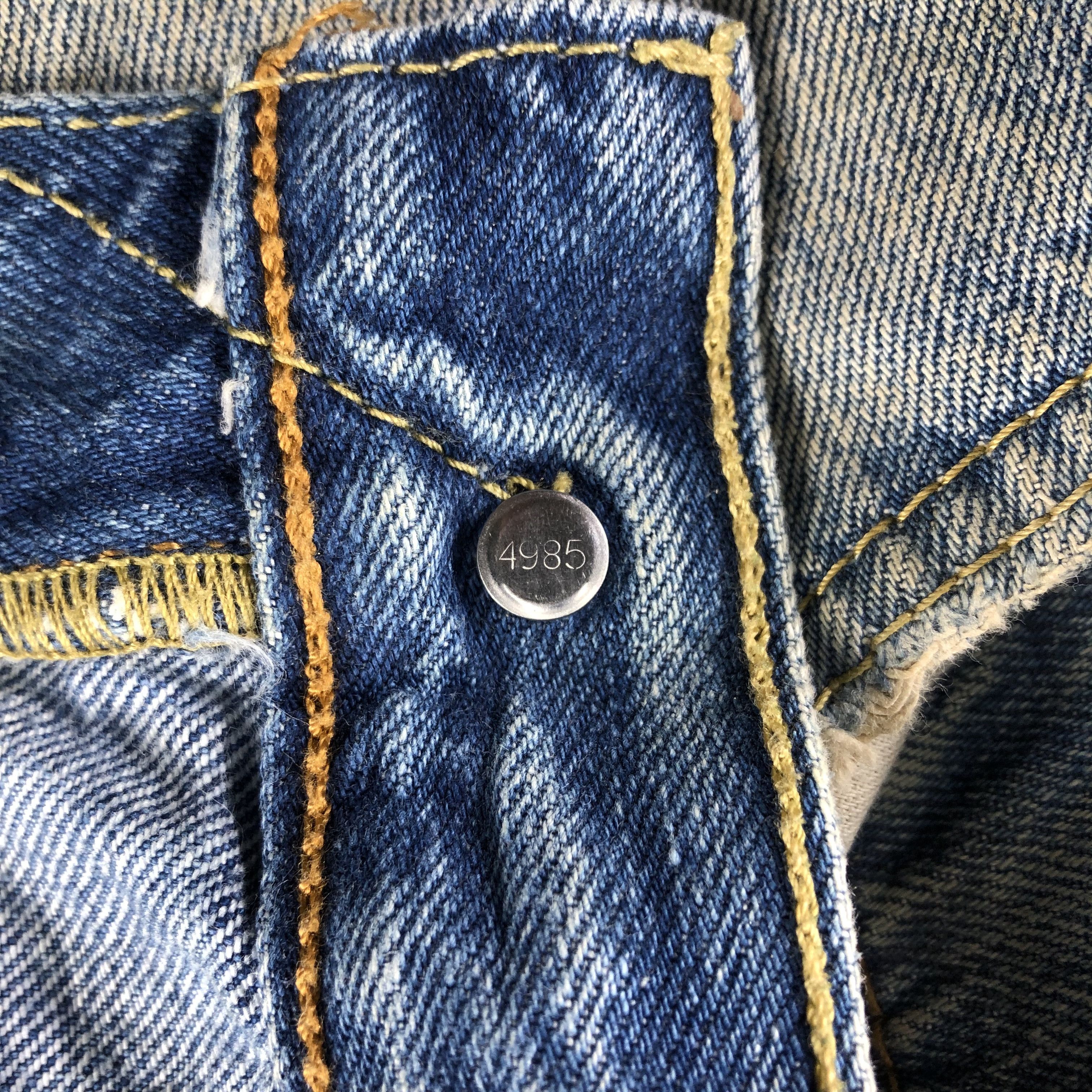 Levi's Vintage Blue Wash Levis 501 Jeans-J2645 Size US 35 - 9 Thumbnail