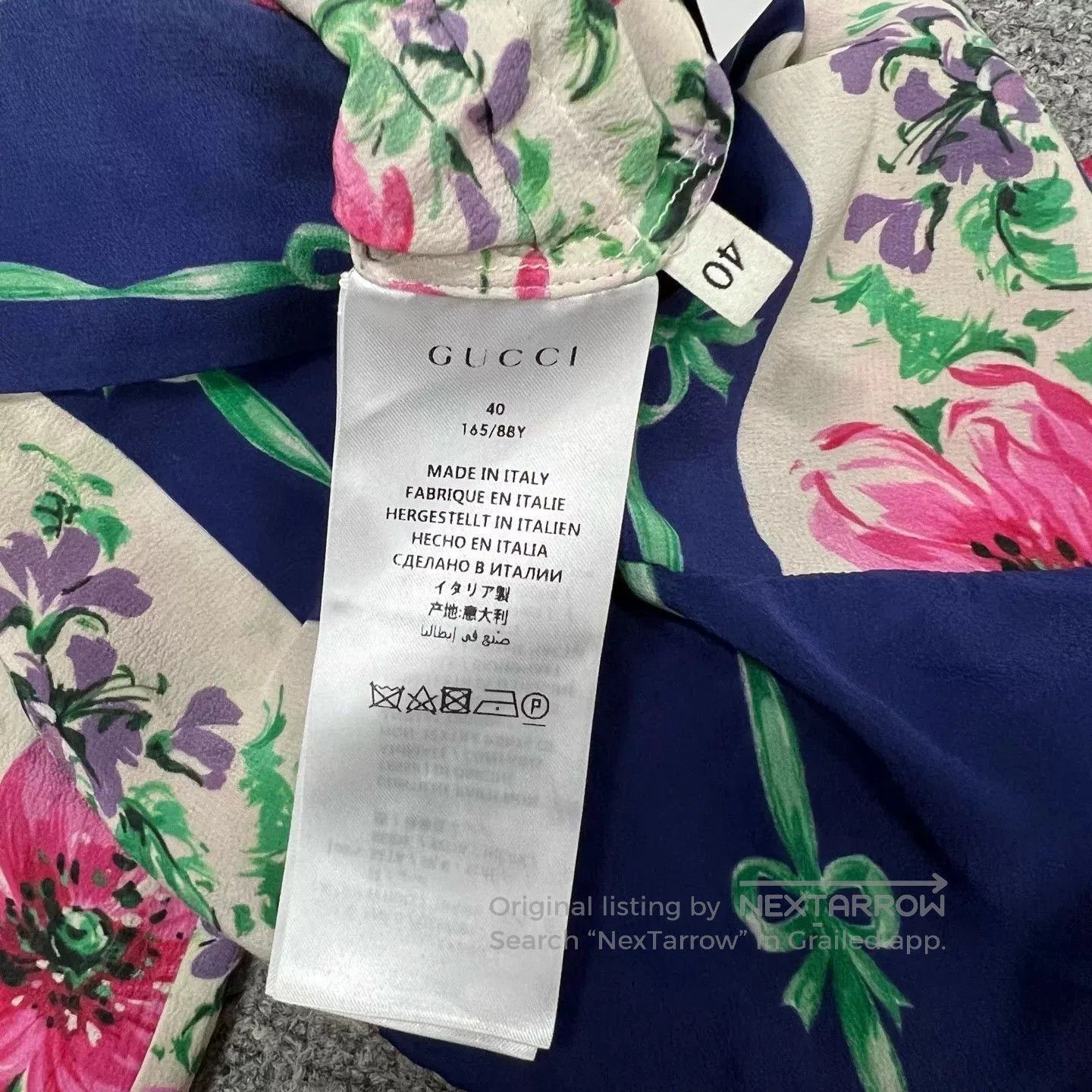 Gucci Gucci Silk Floral Long. Size S / US 4 / IT 40 - 6 Thumbnail