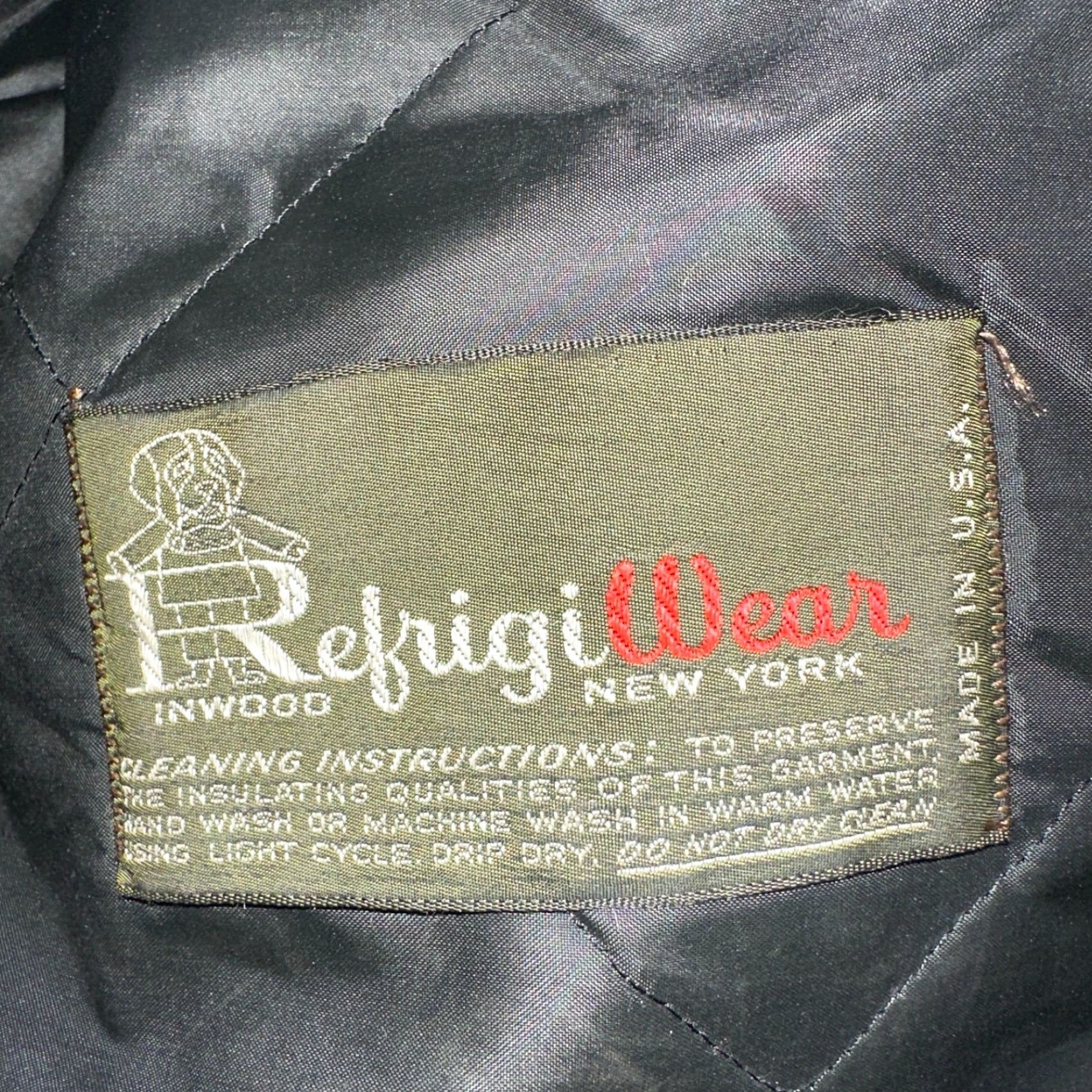 Refrigiwear VINTAGE Green Parka Puffer Jacket Coat Mens L RefrigiWear 1960s Winter Long Nylon Wool? Size US L / EU 52-54 / 3 - 4 Thumbnail