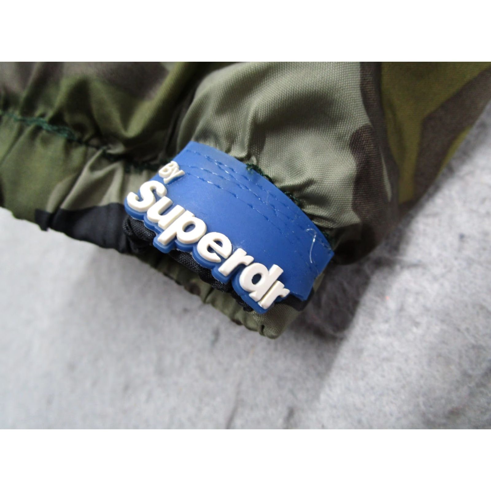Superdry Superdry Sport Jacket Mens Large Green Camo Fleece Lined Hooded Zip Shell Size US L / EU 52-54 / 3 - 4 Thumbnail