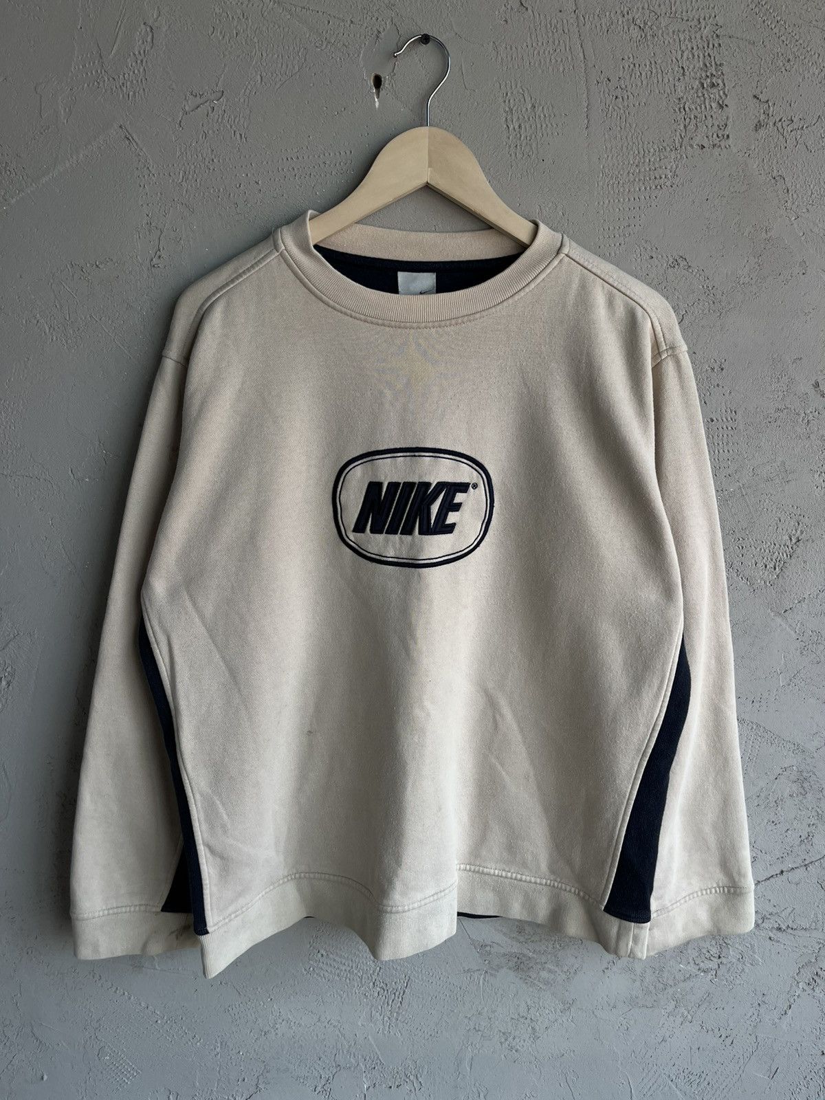 Nike × Vintage Nike y2k Vintage Swoosh Center Logo Ninja Sweatshirt Size US M / EU 48-50 / 2 - 1 Thumbnail