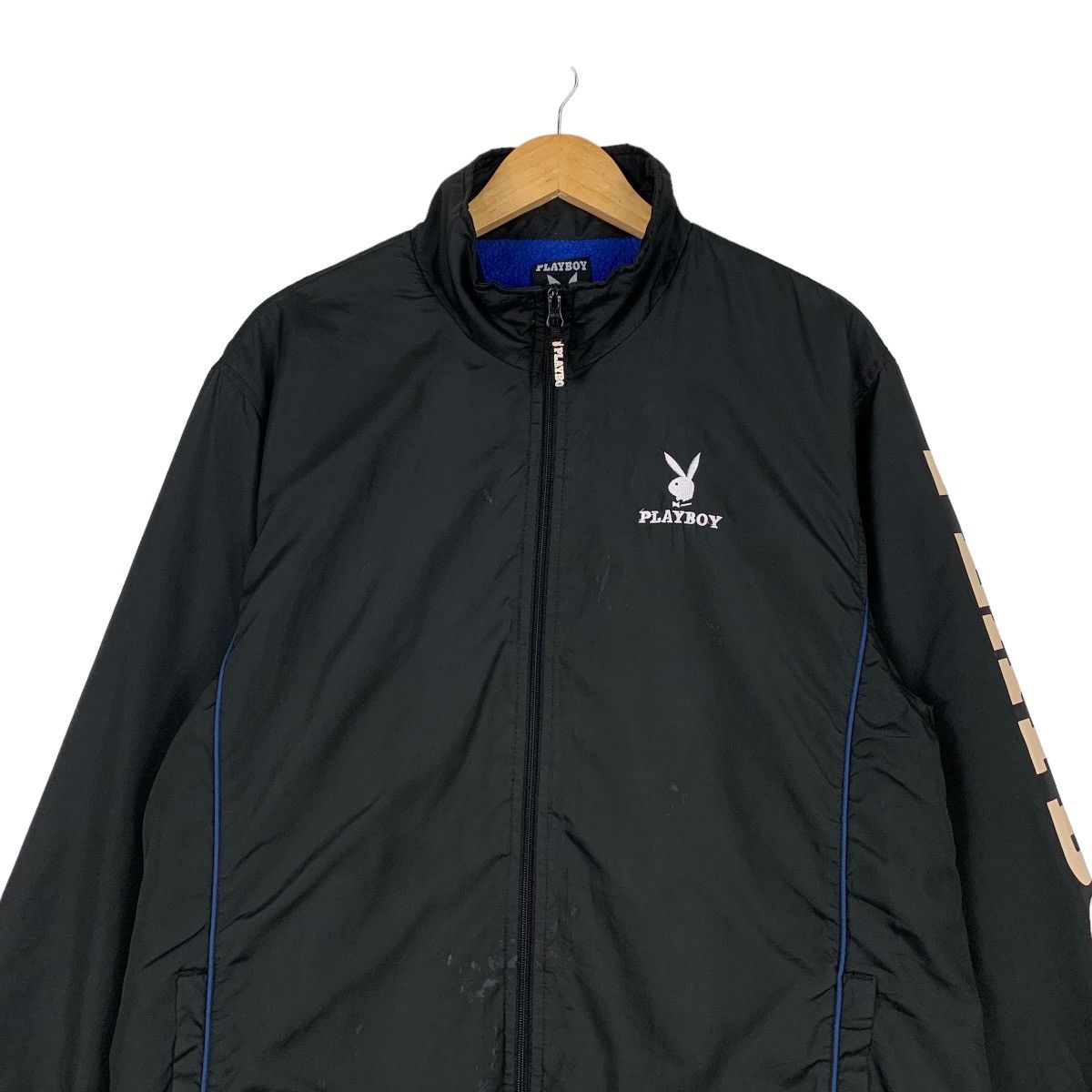 Playboy PLAYBOY Blue Fleece Lined Big Logo Light Jacket #1170-C54 Size US L / EU 52-54 / 3 - 2 Thumbnail