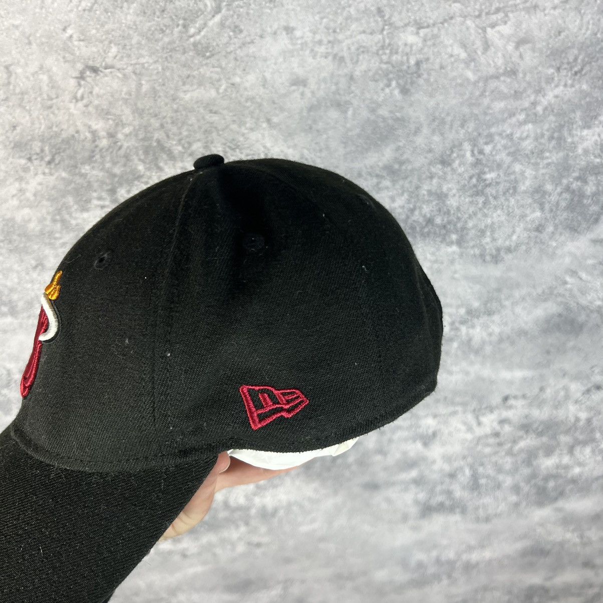 NBA Miami Heat New Era Vintage Cap Men's Black Polyester Size ONE SIZE - 8 Thumbnail