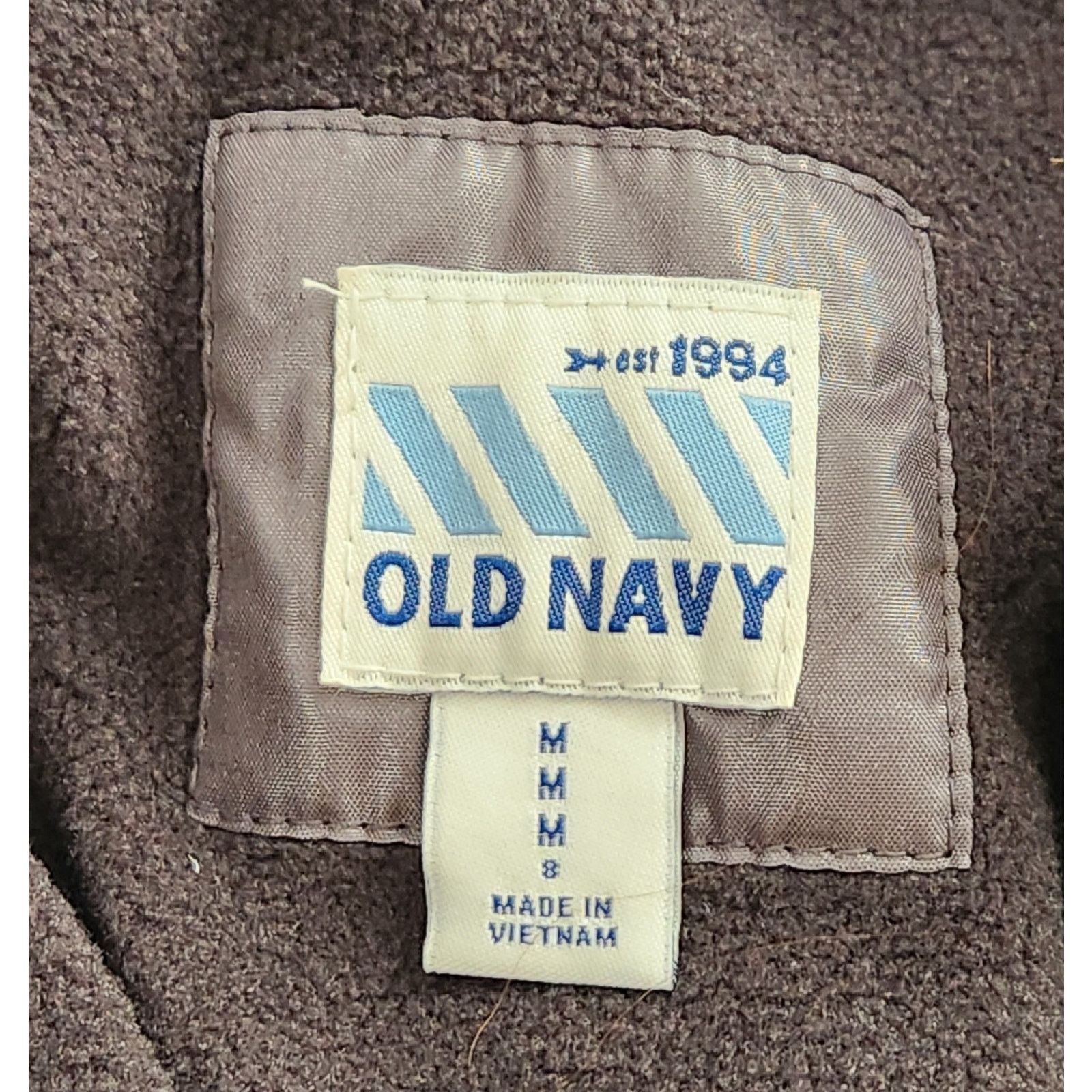 Other Old Navy Gray Silver Puffer Jacket Medium Hooded Lightweight Size M / US 6-8 / IT 42-44 - 5 Thumbnail