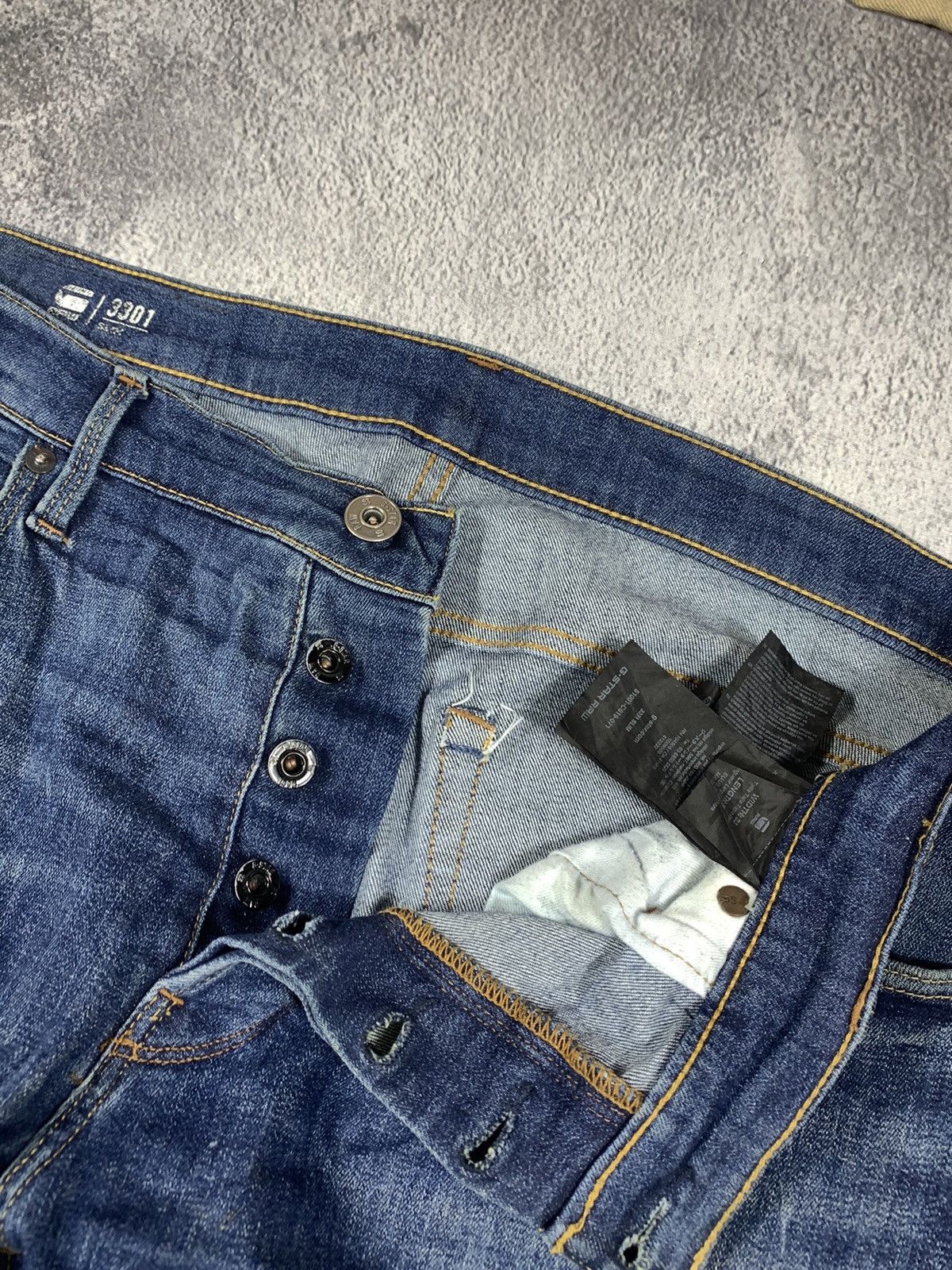 G-Star × Vintage Vintage G-star RAW denim jeans streetwear style size 33x34 Size US 33 - 5 Thumbnail