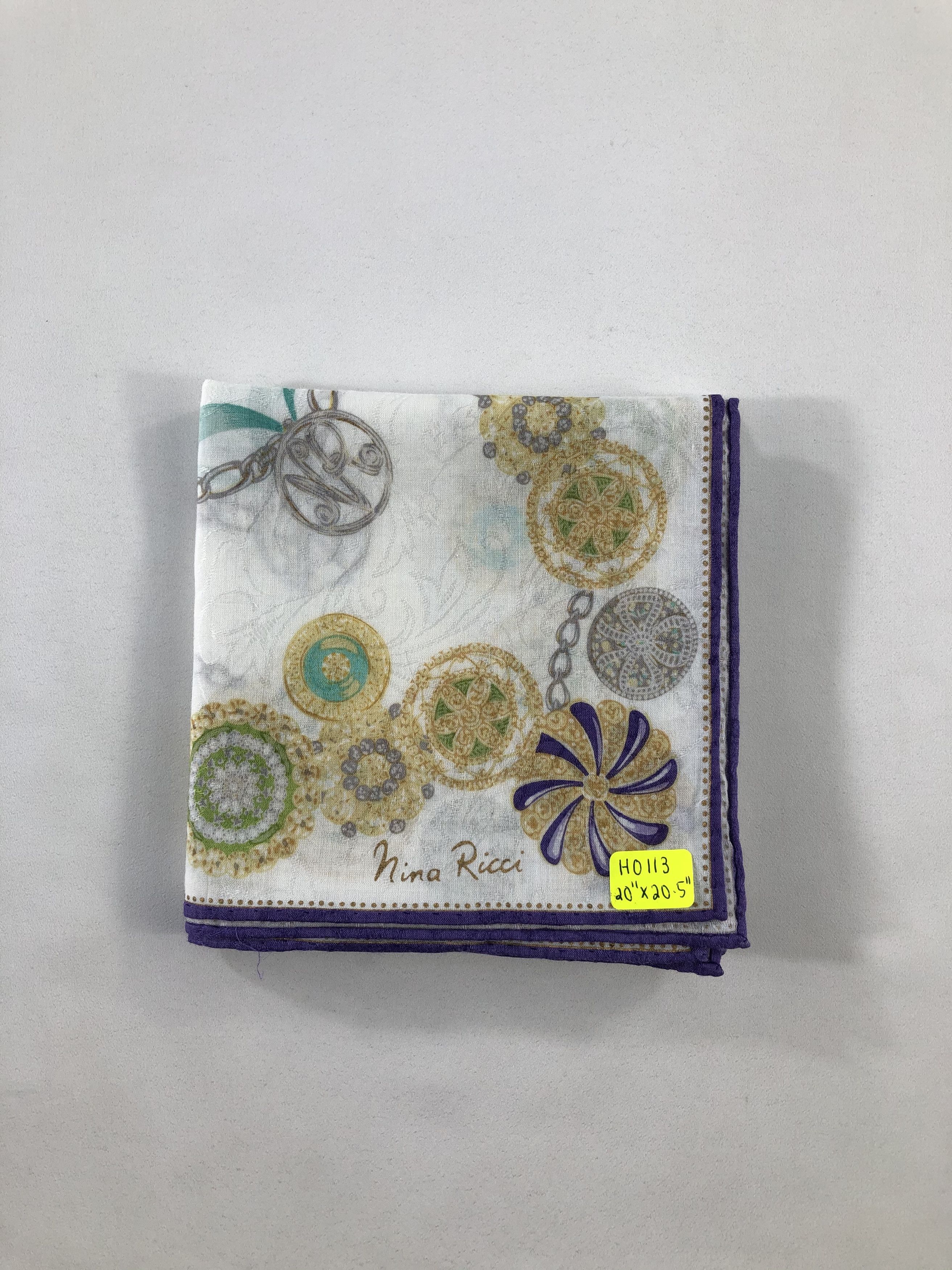 Nina Ricci × Vintage Nina Ricci Handkerchief / Bandana / Headscarf / Handkerchief Size ONE SIZE - 4 Thumbnail
