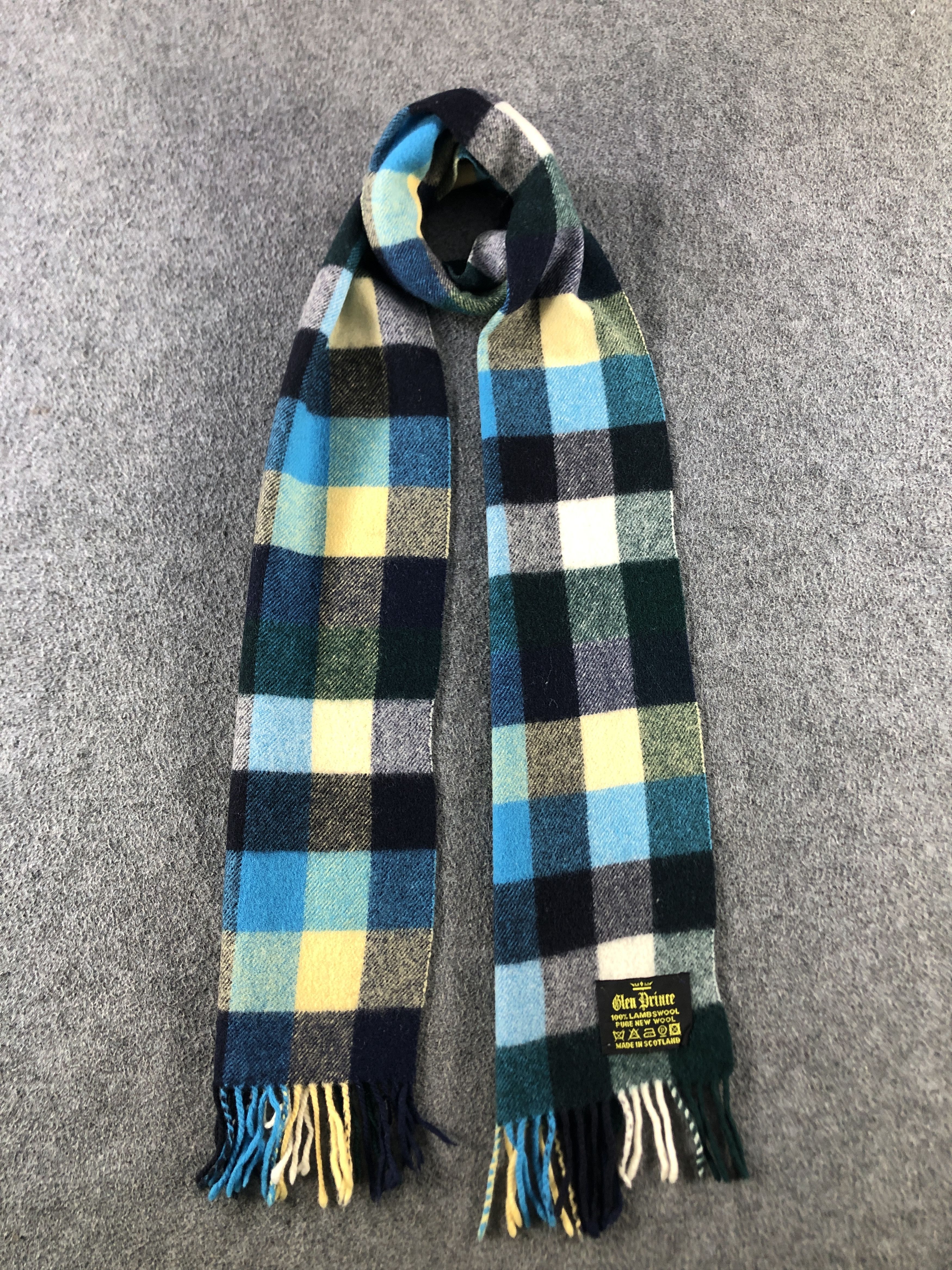 Vintage Glen Prince Wool Scarf / Muffler / Neckwear P765 Size ONE SIZE - 1 Thumbnail