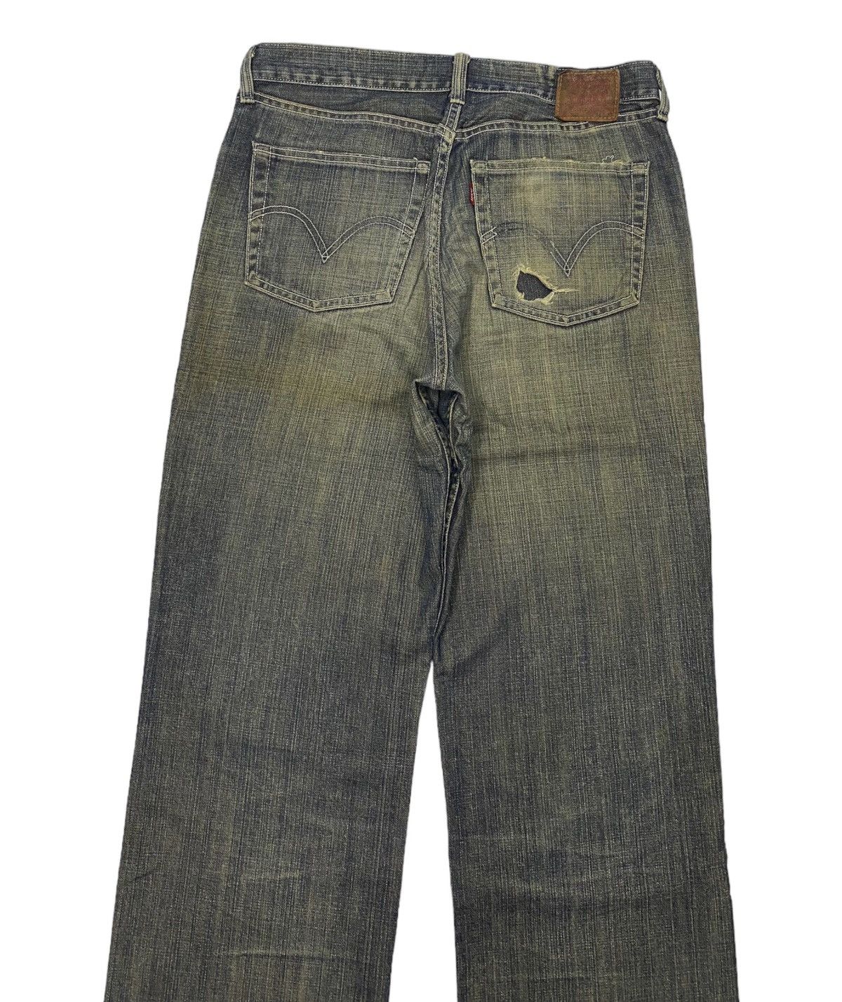 JNCO × Levi's × Vintage 🔥LEVIS 502 RUSTY BAGGY DISTRESSED DENIM JEANS Size US 30 / EU 46 - 6 Thumbnail
