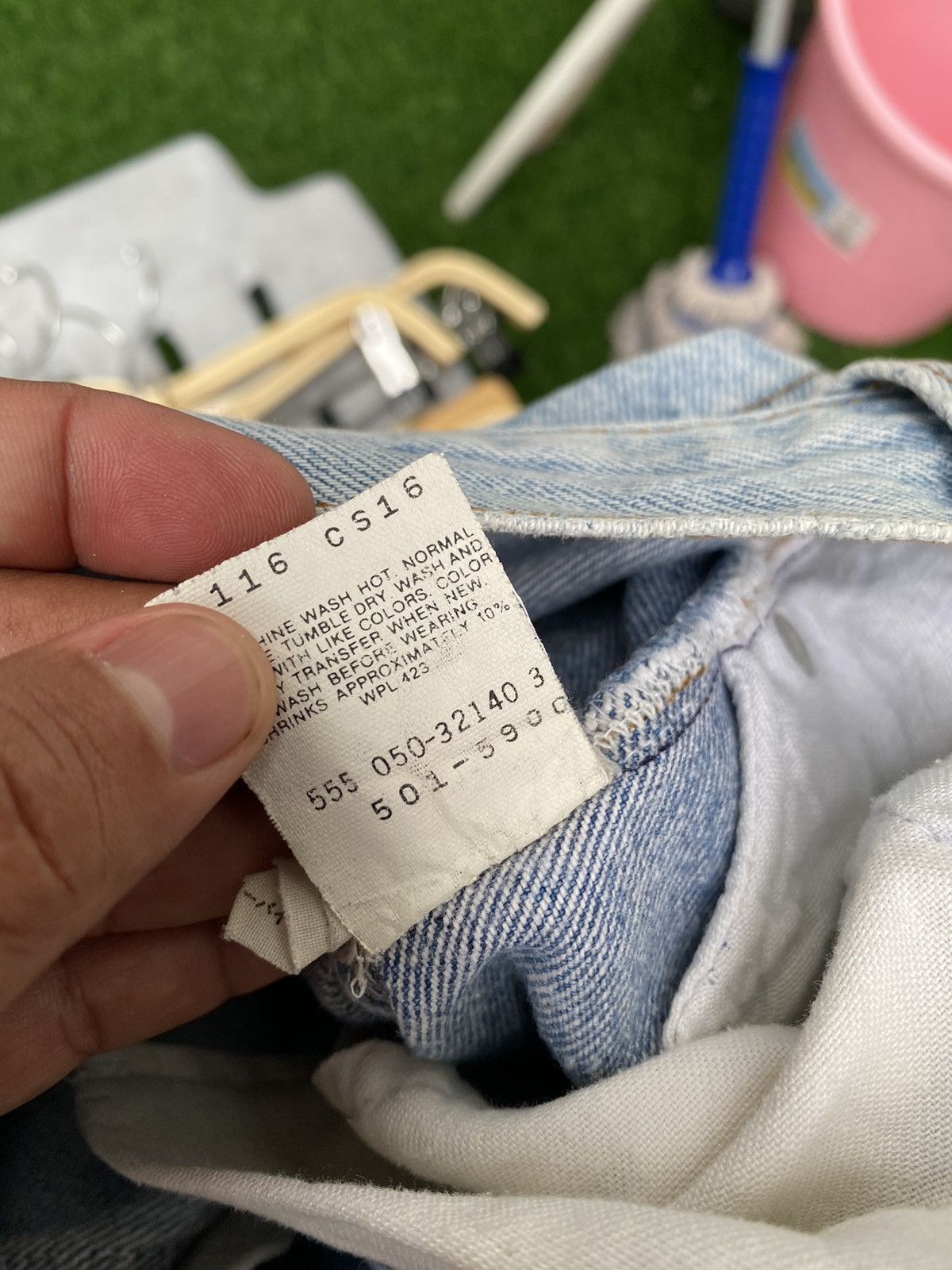 Levi's × Levi's Vintage Clothing × Vintage W32x28 Vintage levi's 501 90s made in USA faded Size US 32 / EU 48 - 6 Thumbnail