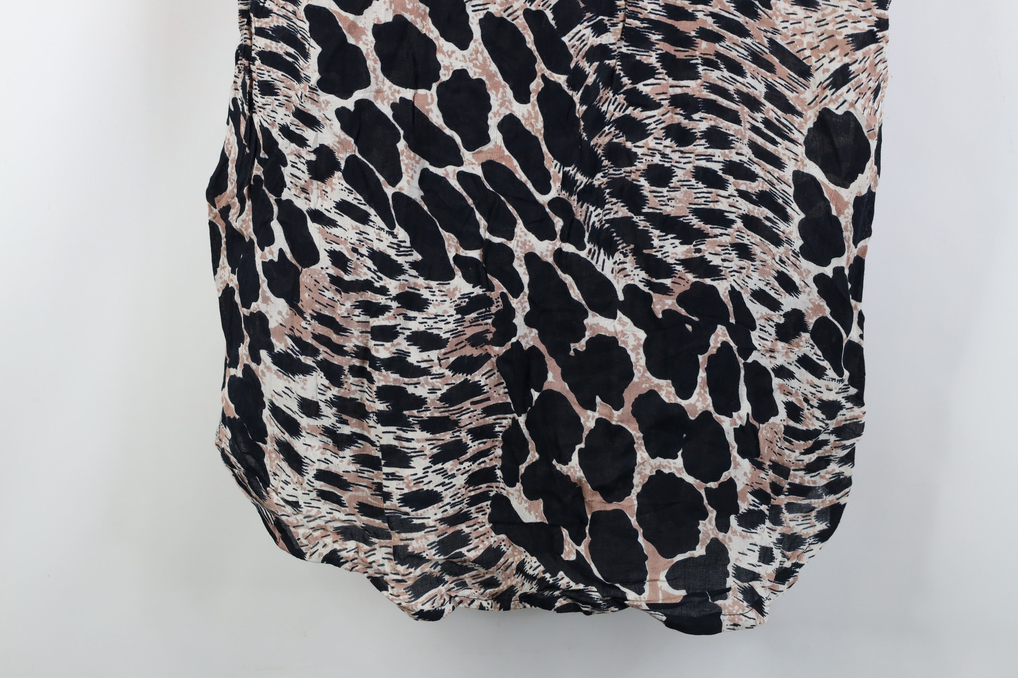 Vintage Vintage 90s Streetwear Gabardine Leopard Safari Button Shirt Size M / US 6-8 / IT 42-44 - 11 Thumbnail
