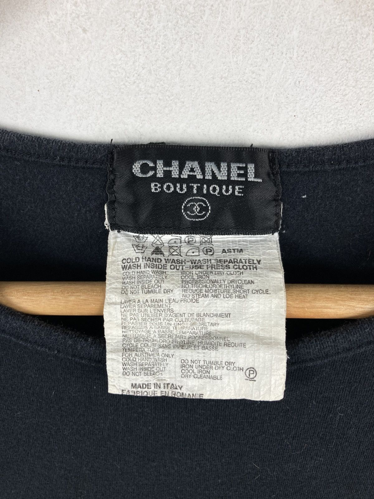 Chanel Chanel Boutique Flower Logo Crop Shirt Made in Italy Size S / US 4 / IT 40 - 4 Thumbnail
