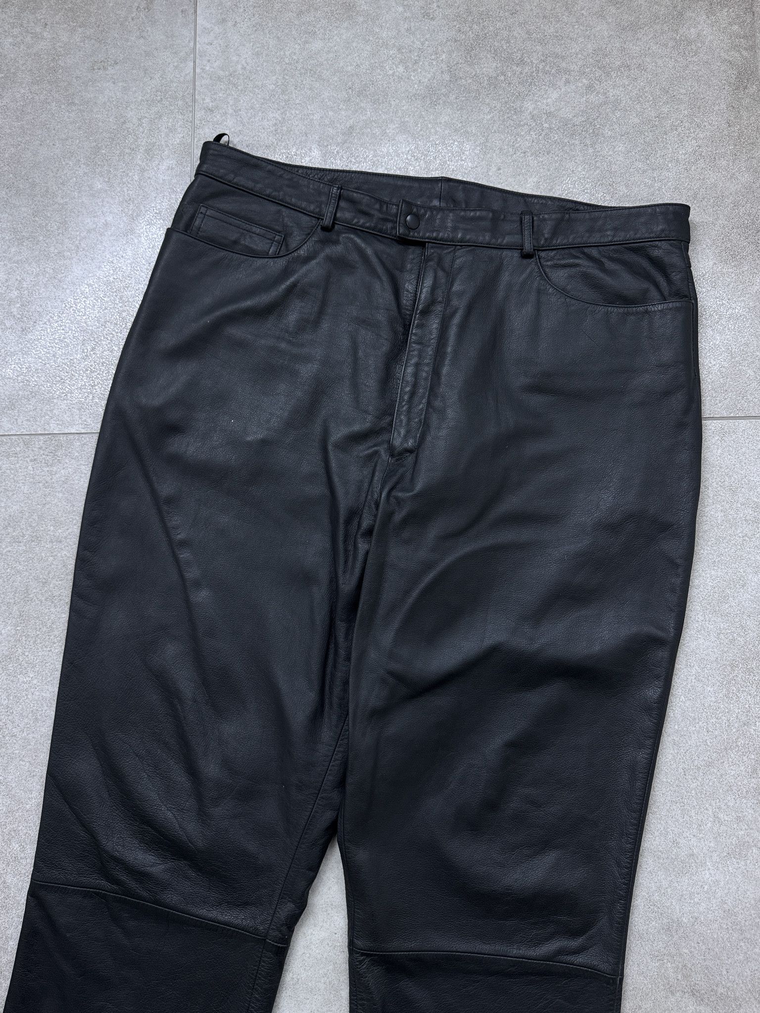 Other Vintage Real Leather Black Pants Size US 40 / EU 56 - 3 Thumbnail
