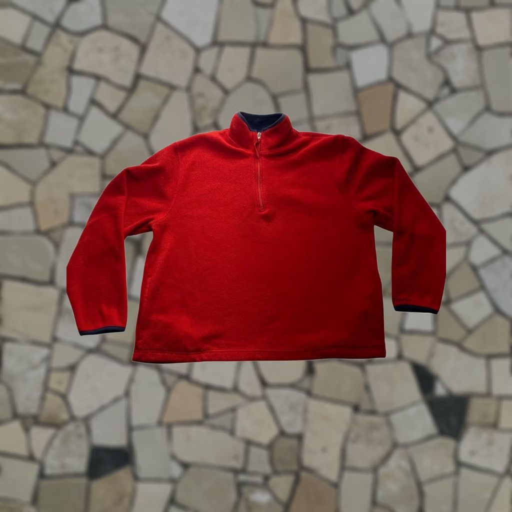 Old Navy Old Navy Outlet Red Fleece Pullover Quarter-Zip Jacket XXL #7102 Size US XXL / EU 58 / 5 - 1 Thumbnail