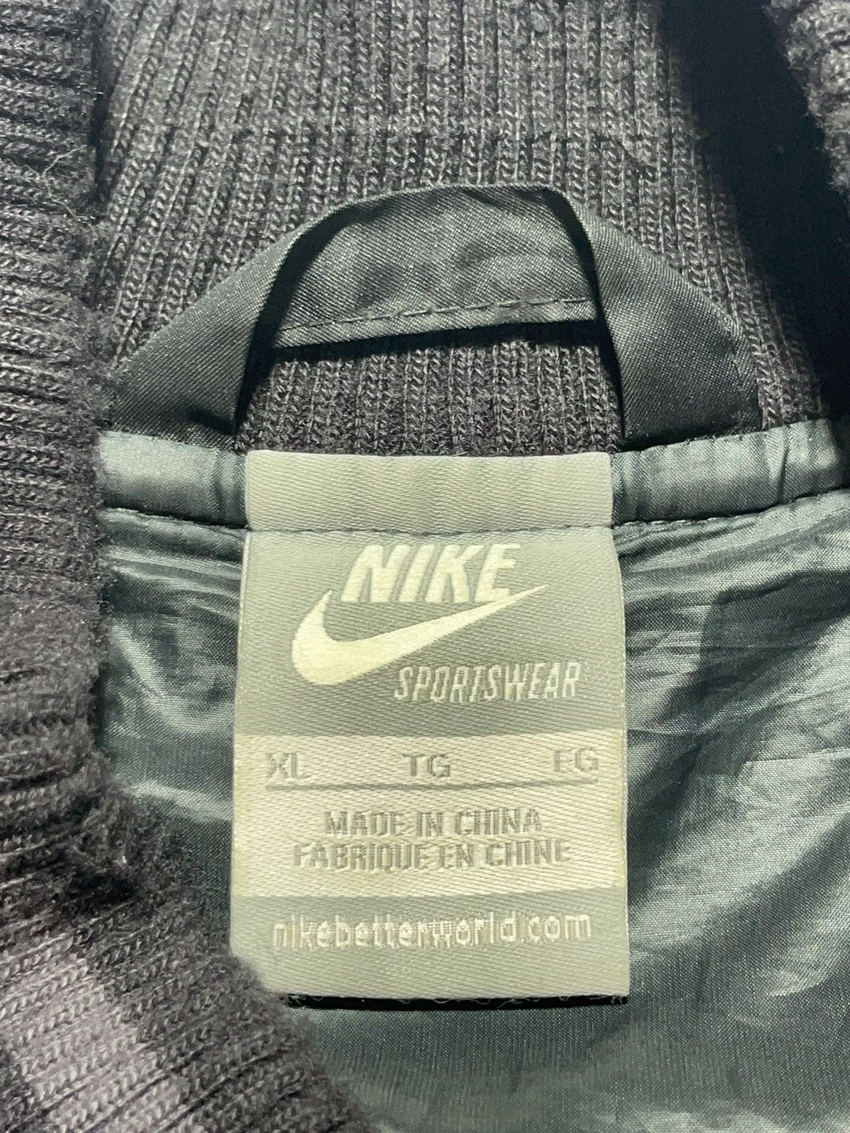 Nike Vintage Nike Wool Varsity Bomber Jacket Size US XL / EU 56 / 4 - 15 Thumbnail