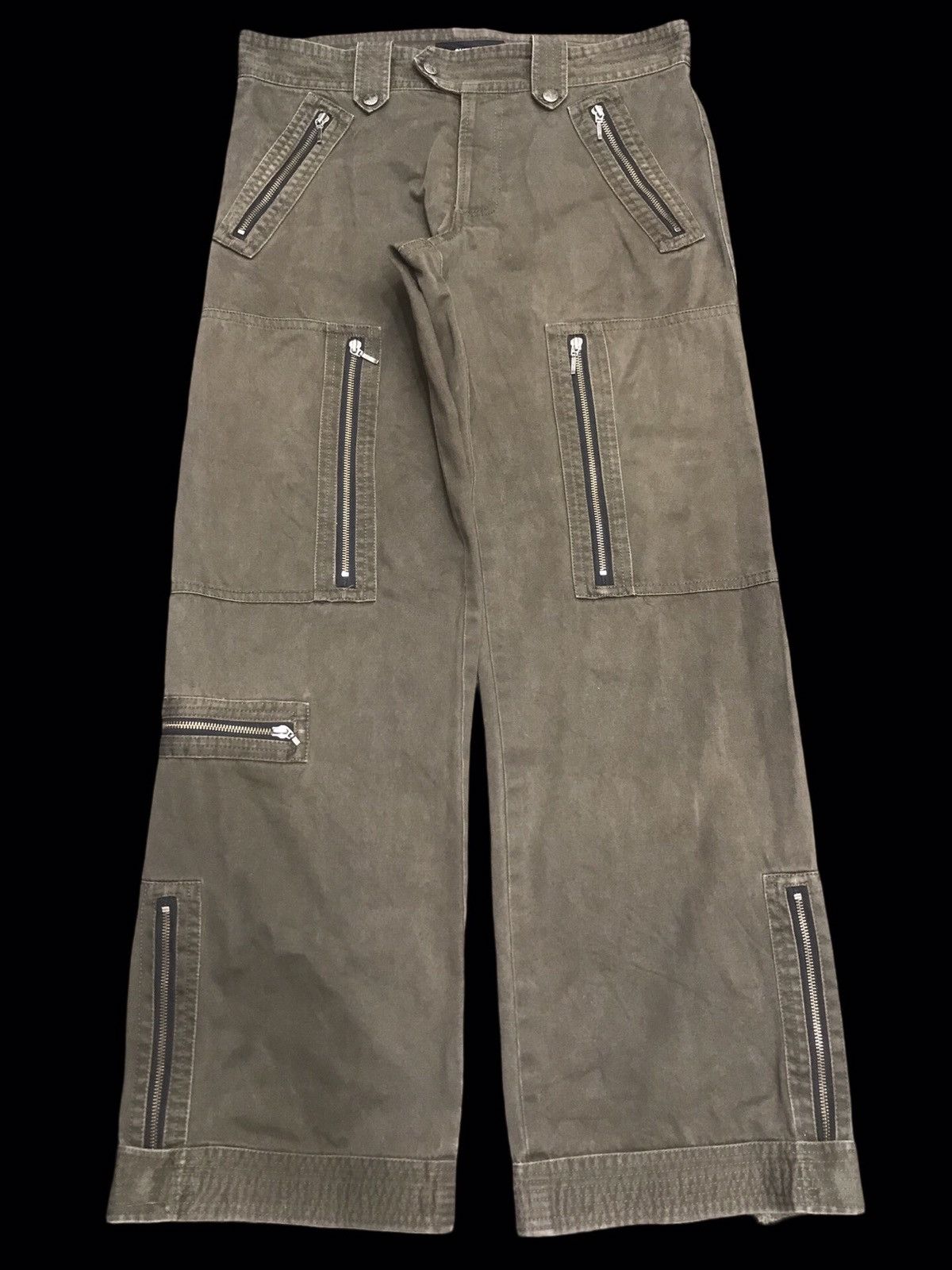 Japanese Brand 💥BAGGY💥ARCHIVAL SHELLAC MULTIPOCKETS ZIPPER PANT F426 Size US 34 / EU 50 - 1 Thumbnail