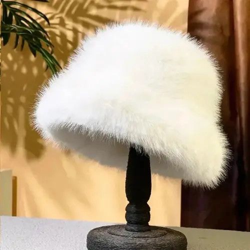 Other Fluffy Faux Fur Bucket Hats Size ONE SIZE - 4 Thumbnail