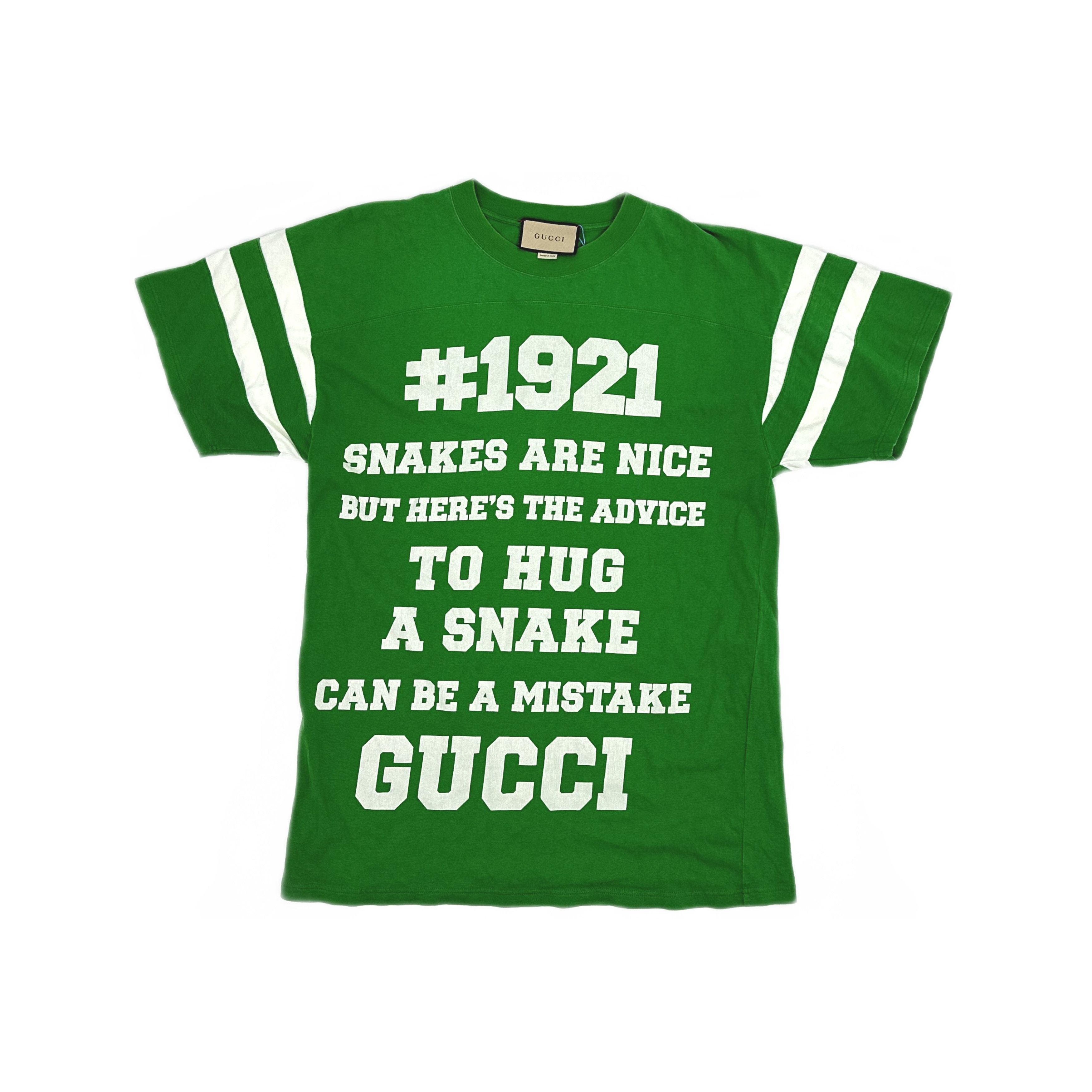 Gucci Gucci 1921 Snake Graphic T-Shirt Size S Size US S / EU 44-46 / 1 - 1 Thumbnail