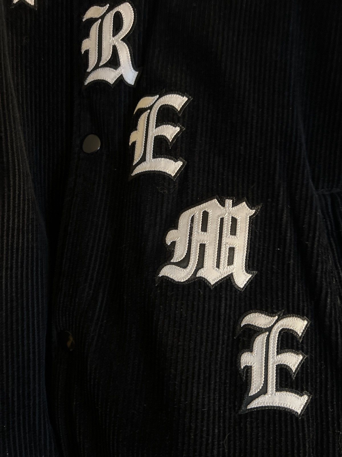 Supreme Supreme Old English Corduroy Varsity Jacket ss18 Size US L / EU 52-54 / 3 - 8 Thumbnail