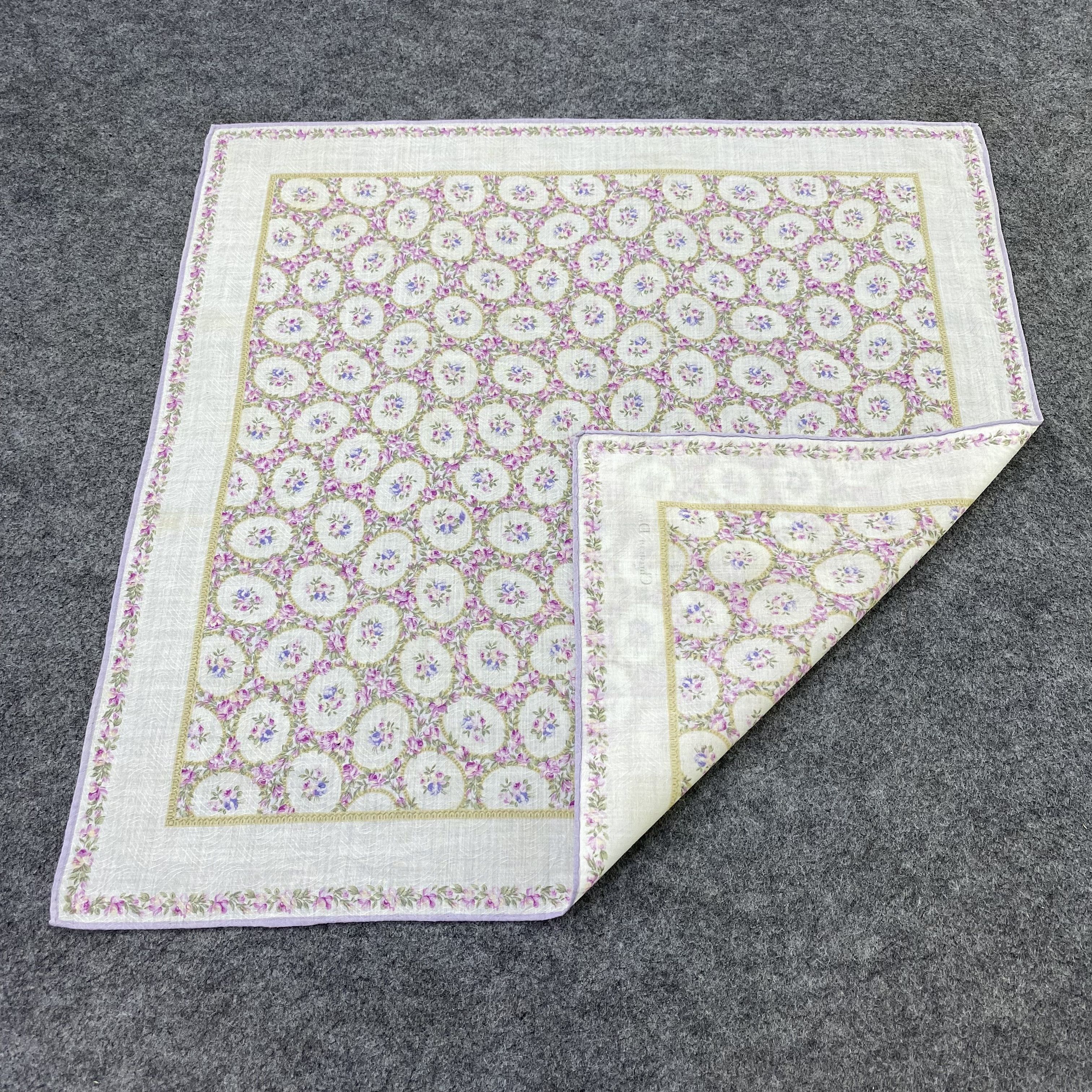 Vintage Christian Dior Handkerchief / Bandana / Neckerchief-B2172 Size ONE SIZE - 5 Thumbnail