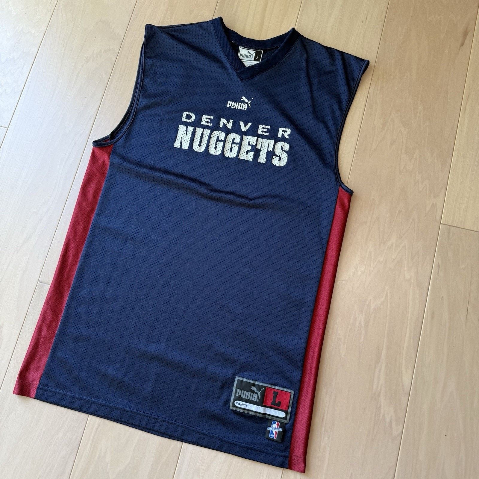 Puma Vintage Denver Nuggets Jersey Large Navy 90s Puma Basketball Size US L / EU 52-54 / 3 - 7 Thumbnail