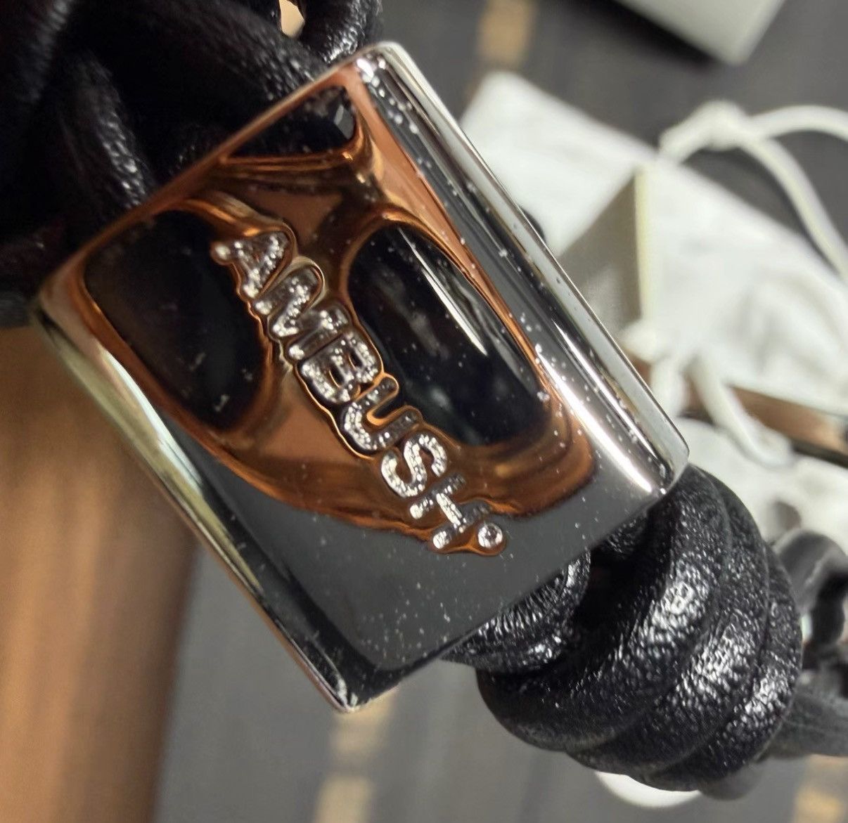 Ambush Design AMBUSH Limited Edition Black Leather Bracelet Size ONE SIZE - 4 Thumbnail