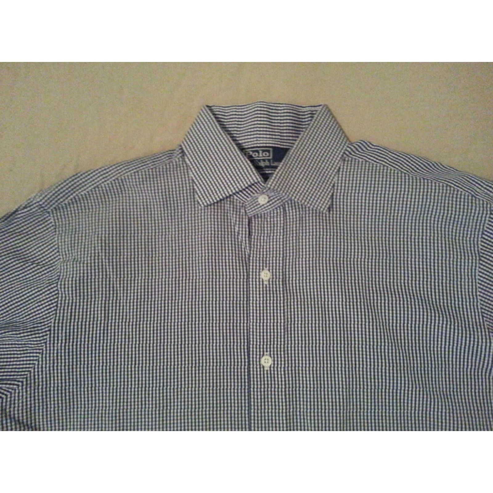 Polo Ralph Lauren Polo Ralph Lauren Dress Shirt Mens 16 35 Cotton Blue Shirt Size 42R - 3 Thumbnail