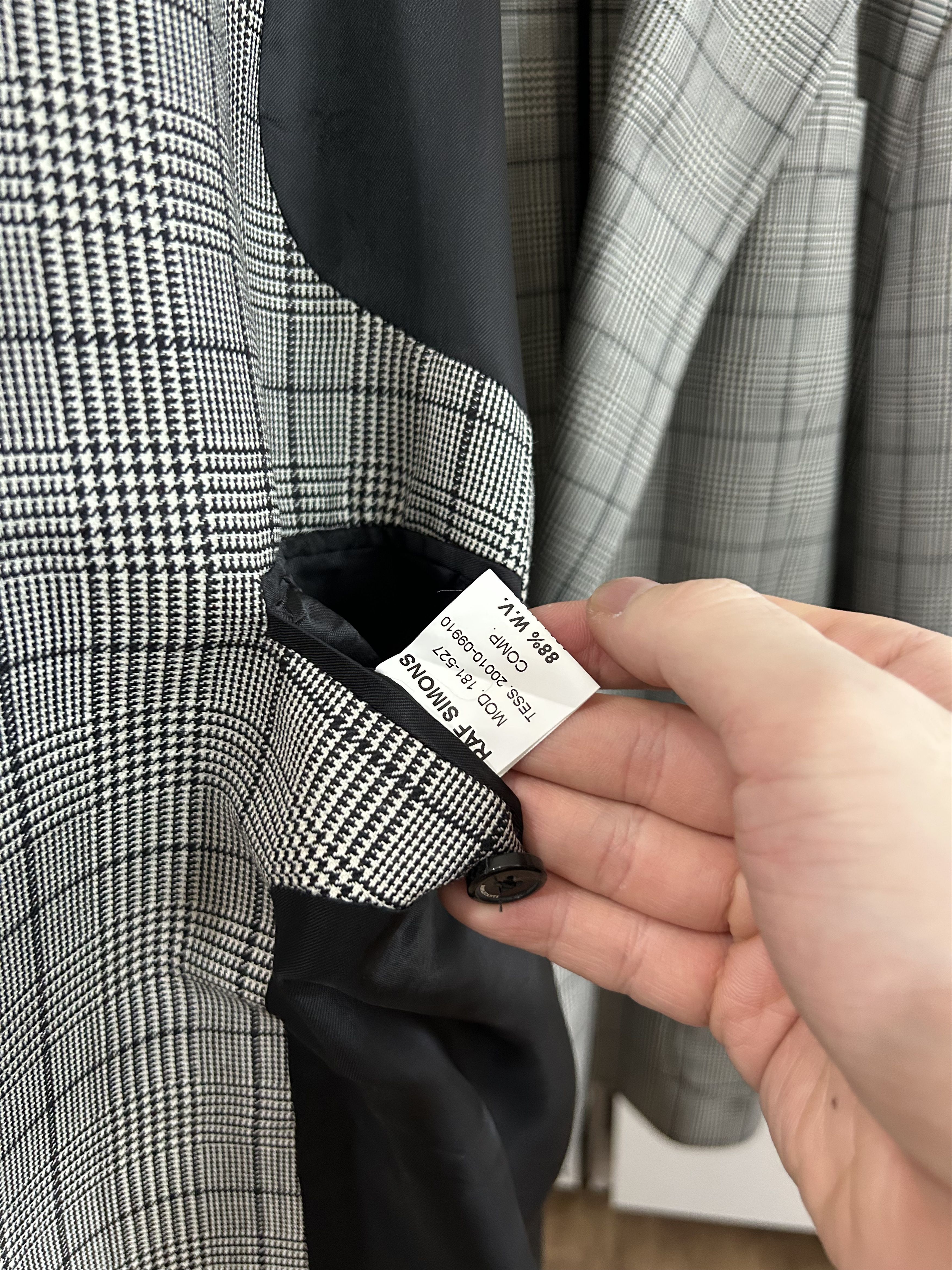 Raf Simons RAF SIMONS Houndstooth Oversized Blazer (18SS) Size US M / EU 48-50 / 2 - 7 Thumbnail
