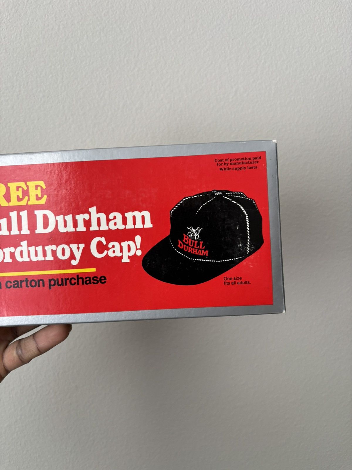 Vintage Vintage 1991 Bull Durham Corduroy Hath Size ONE SIZE - 10 Thumbnail