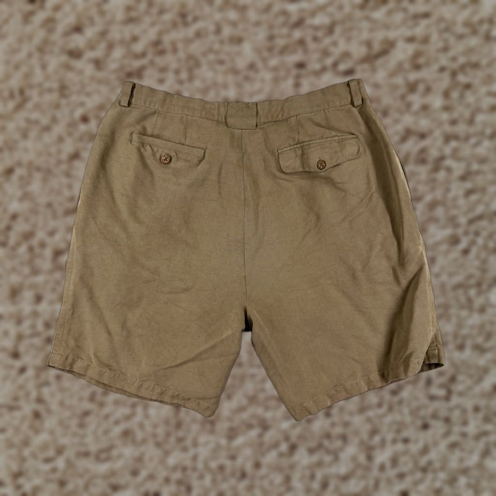 Tommy Bahama Tommy Bahama Shorts Men 38 Beige Silk Pleated Relax Beach Vacation Golf Golfer Size US 38 / EU 54 - 1 Thumbnail