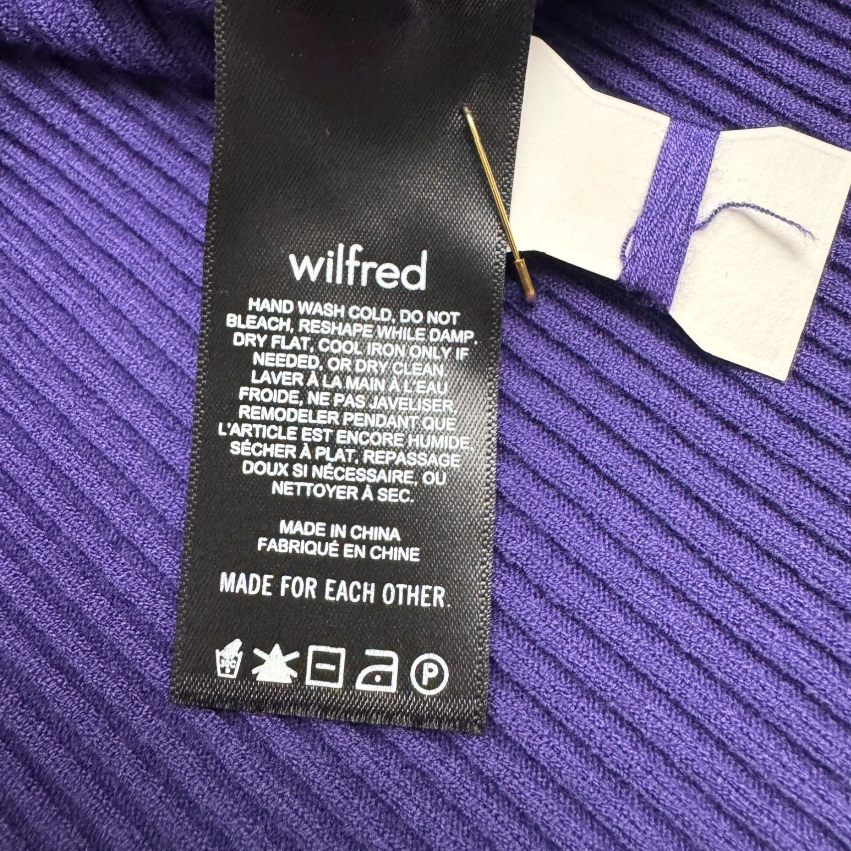 Vintage Wilfred Aritzia Bodycon Mini Tank Dress Womens Medium Purple Casual Summertime Classic Size M / US 6-8 / IT 42-44 - 6 Thumbnail