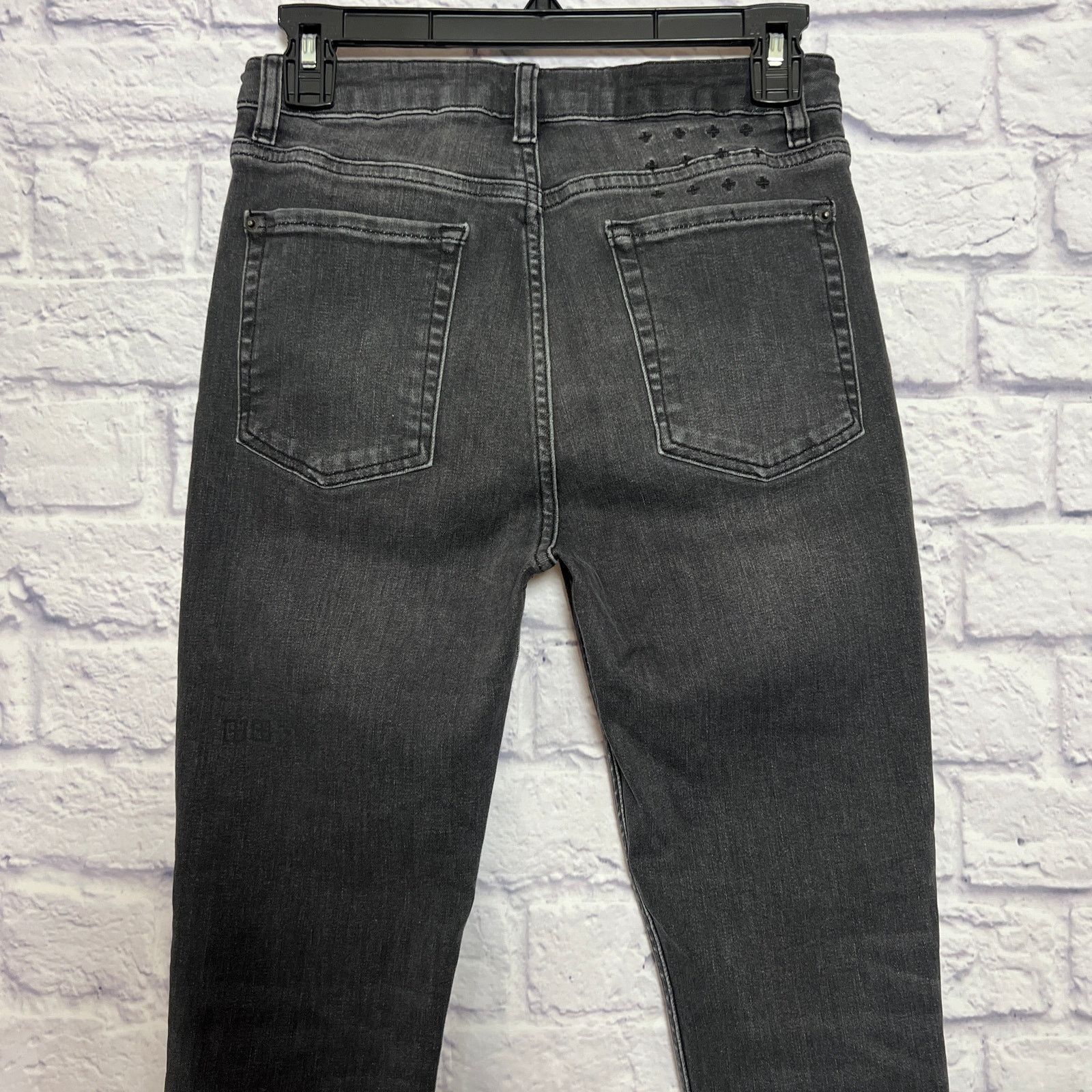 Ksubi Ksubi Skinny Jeans Black Distressed Raw Hem Size 28 Size 28" / US 6 / IT 42 - 8 Thumbnail