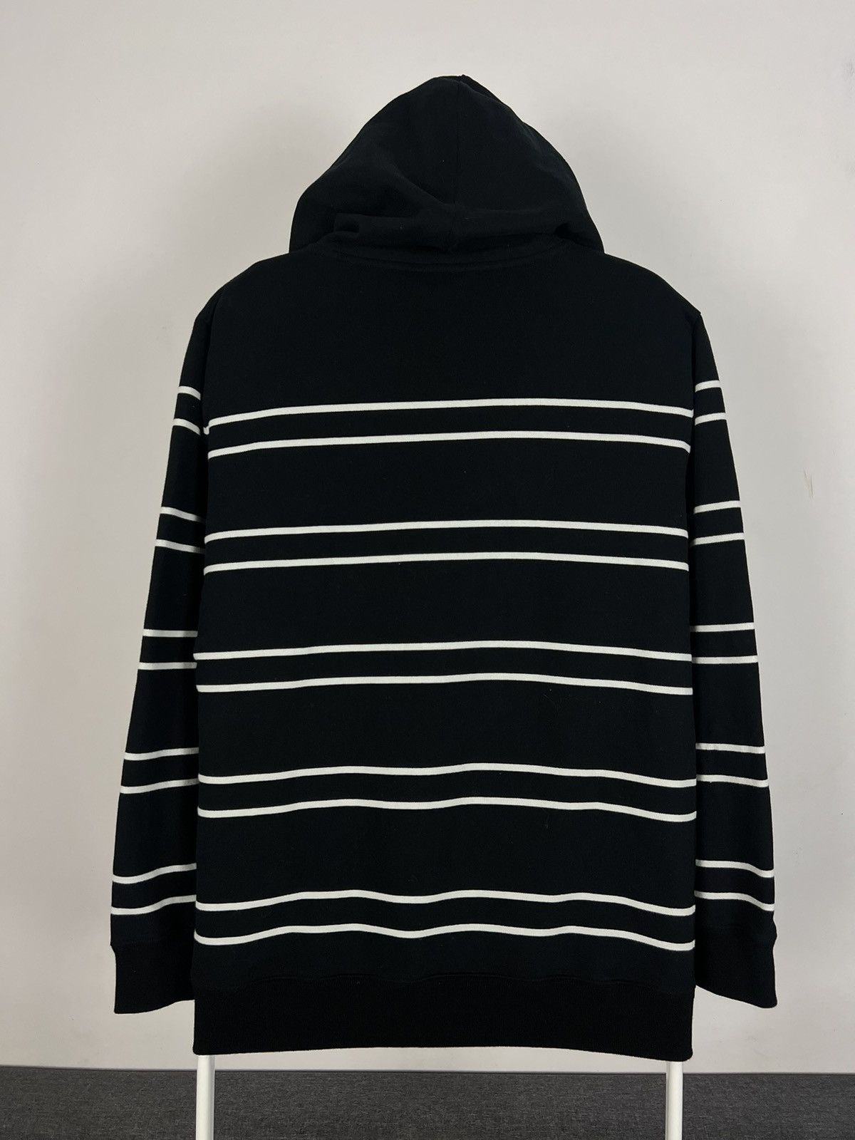 Designer × Saint Laurent Paris × Yves Saint Laurent Saint Laurent Striped Cotton Hoodie Size US L / EU 52-54 / 3 - 10 Thumbnail