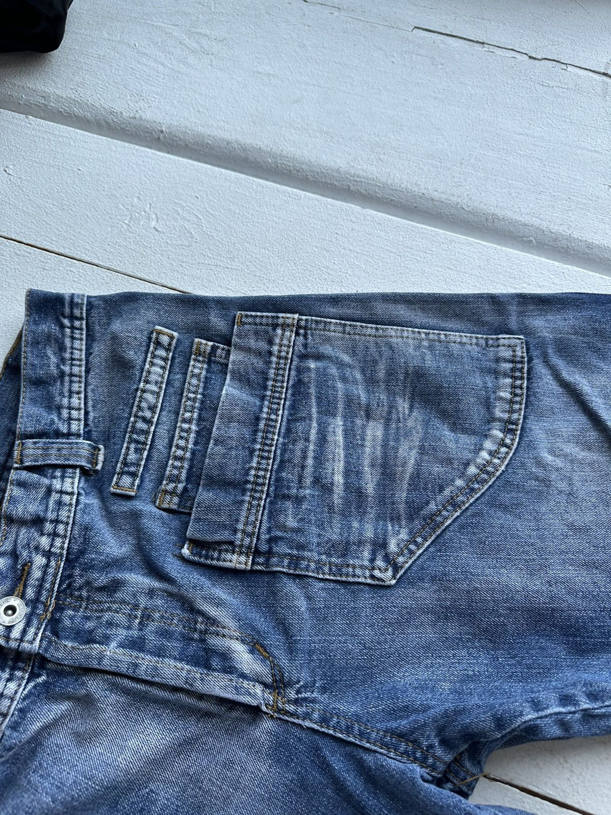 Other 🚨RARE 90s MULTIPOCKET Stone Wash Blue Denim Jeans Mens 34 Size US 38 / EU 54 - 4 Thumbnail