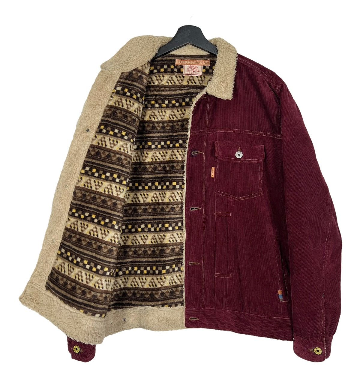 Japanese Brand Vintage Kriff Mayer Sherpa Jacket Size US L / EU 52-54 / 3 - 3 Thumbnail
