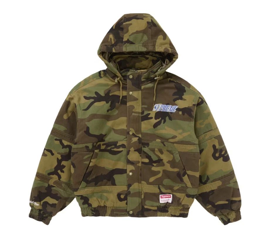 Mitchell & Ness × Supreme Supreme x Mitchell & Ness Twill Stadium Jacket Camo FW24 Size US M / EU 48-50 / 2 - 1 Thumbnail