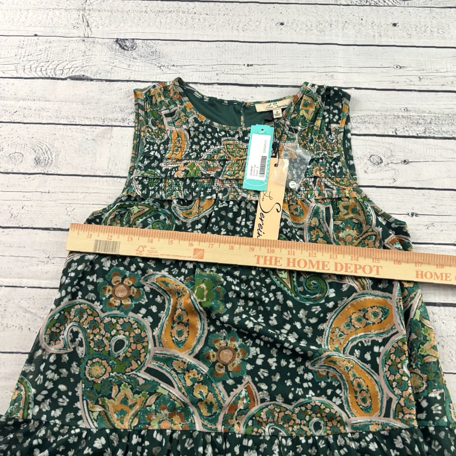 Vintage VINTAGE Stitch Fix Les Serein Sleeveless Top Women's S Green Shirt Womens Small Green Sleeveless Shirt Size S / US 4 / IT 40 - 5 Thumbnail