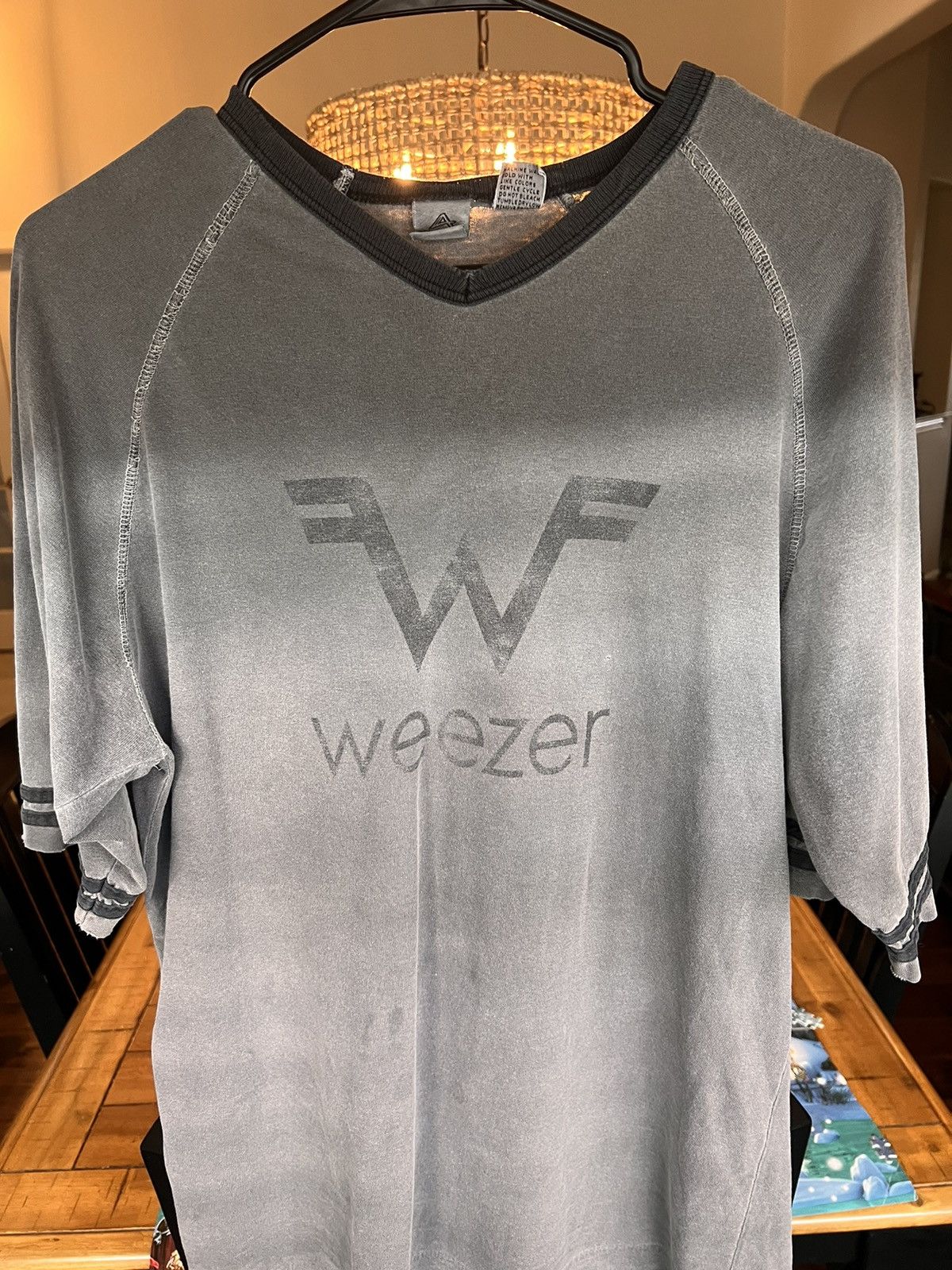 Band Tees × Vintage 1990s Weezer Raglan Tee Size US L / EU 52-54 / 3 - 1 Thumbnail