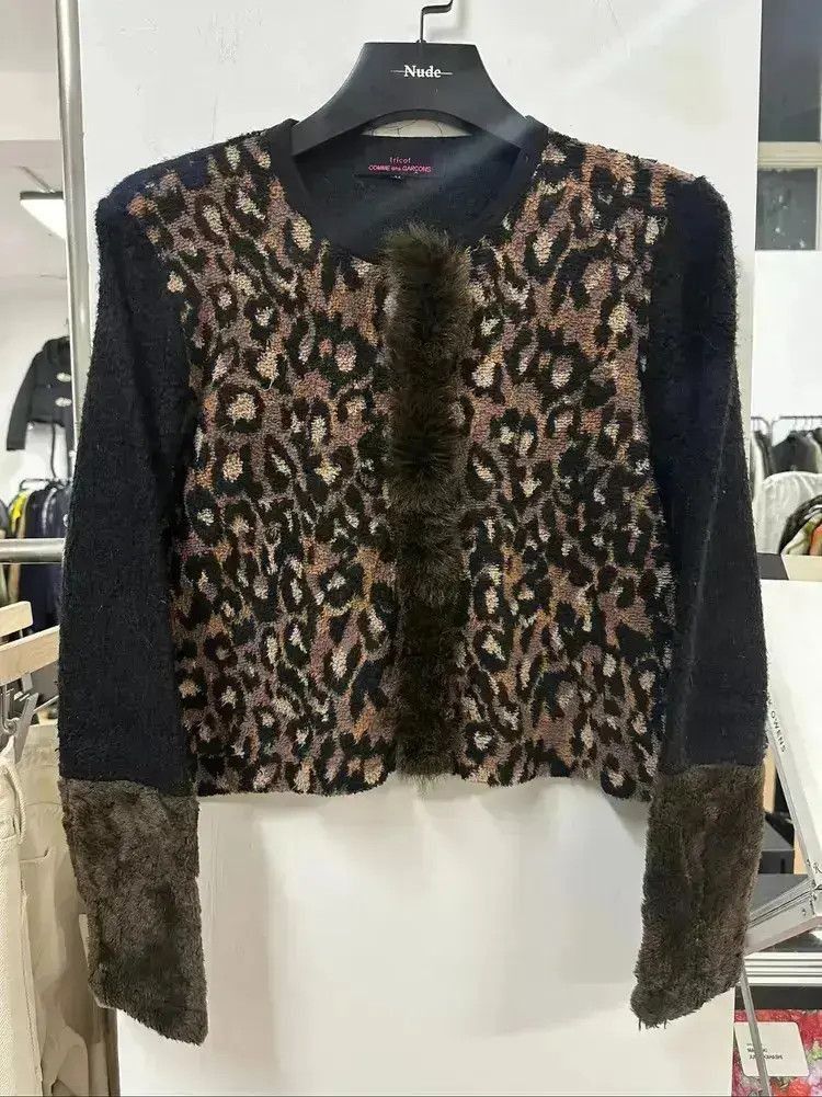 Comme des Garcons Comme Des Garcon Tricot Leopard Short Jacket-2507 Size US M / EU 48-50 / 2 - 5 Thumbnail