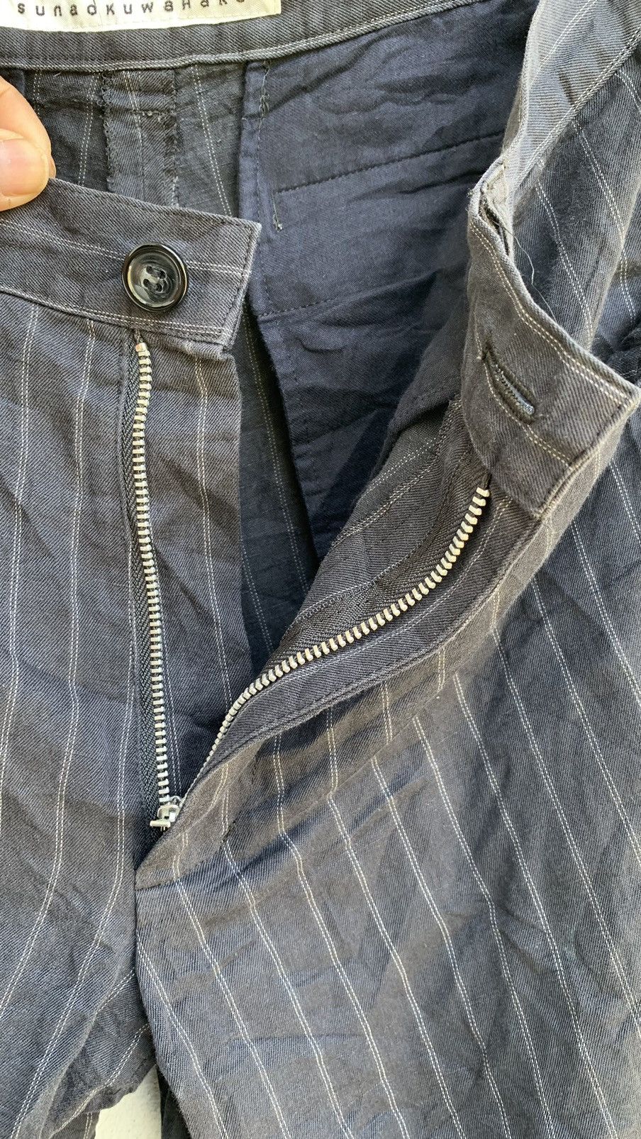 Issey Miyake Vintage SUNAOKUWAHARA Stripes Short Pants Size 29" - 5 Thumbnail