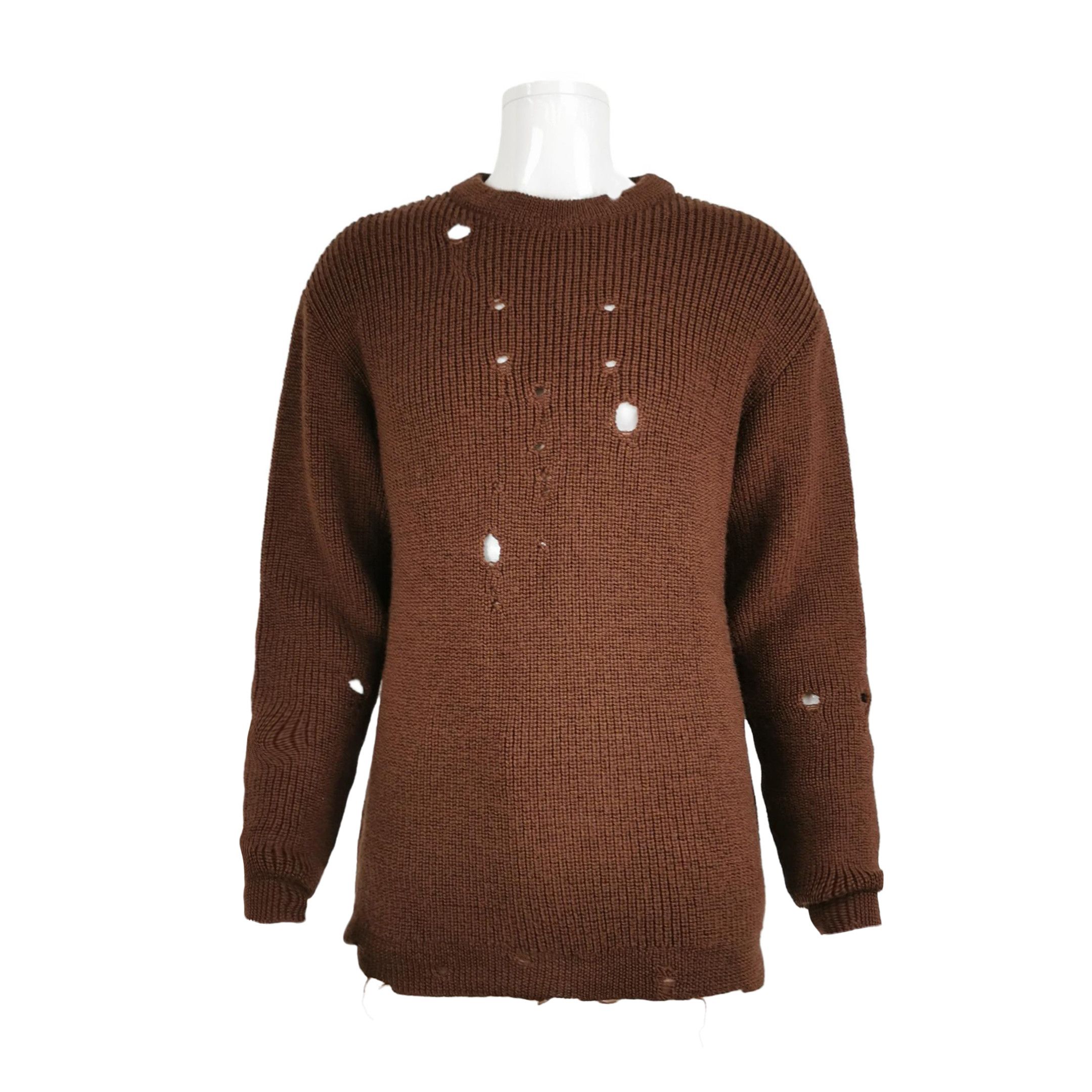 Gucci Gucci Distressed Wool Knit Sweater XS Size US XS / EU 42 / 0 - 1 Thumbnail