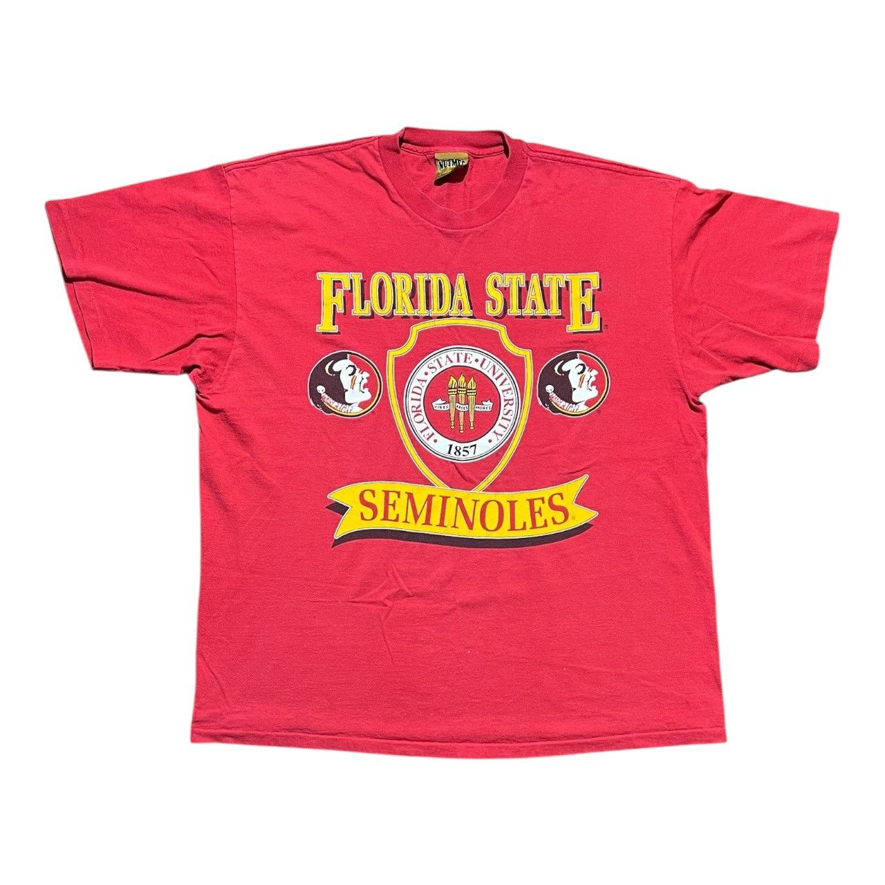 NCAA × Nutmeg × Vintage Vintage 90s FSU Florida State Seminoles NCAA Tee Size US XL / EU 56 / 4 - 1 Thumbnail